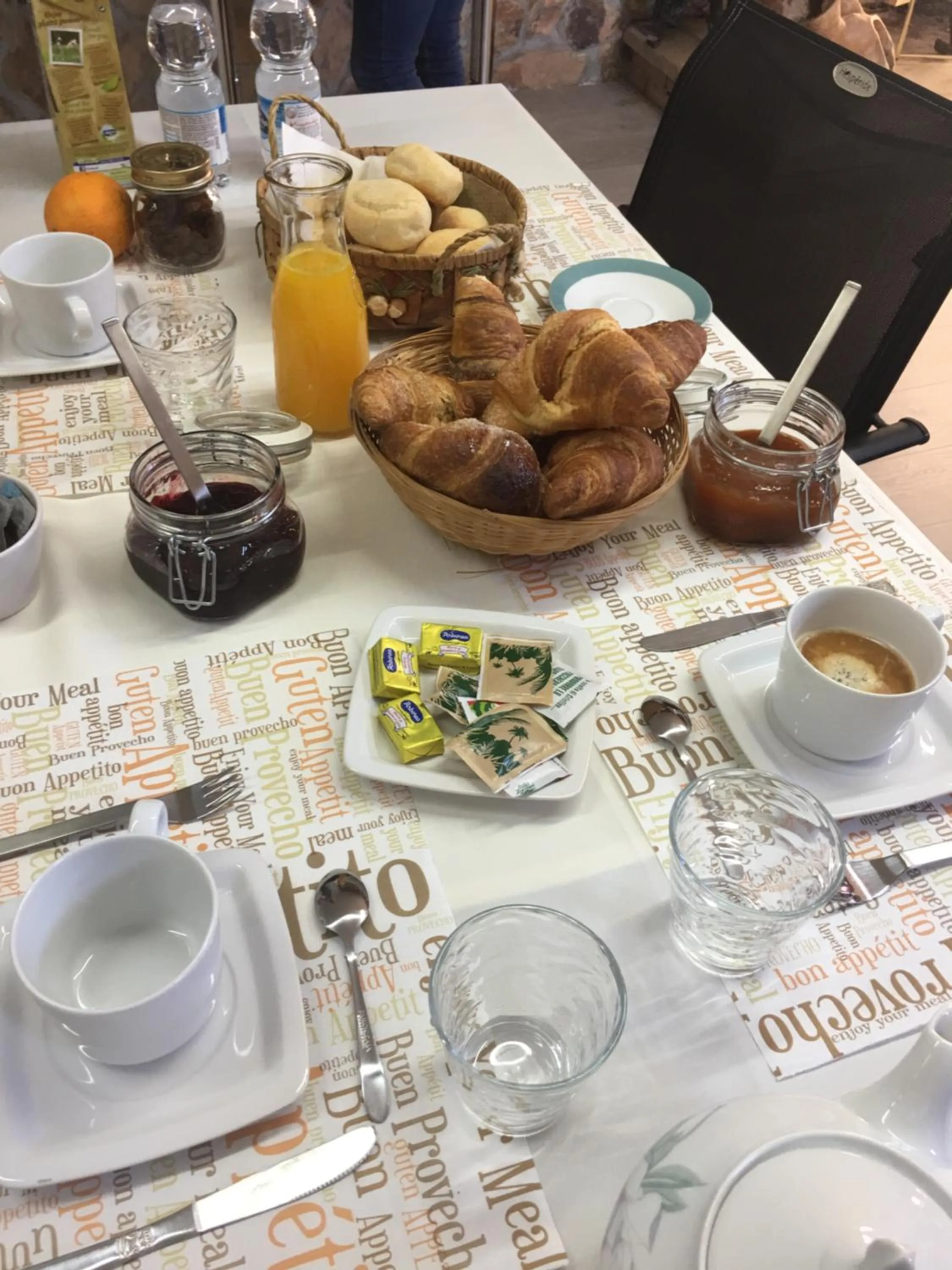 Italian breakfast in Casa Mariluka