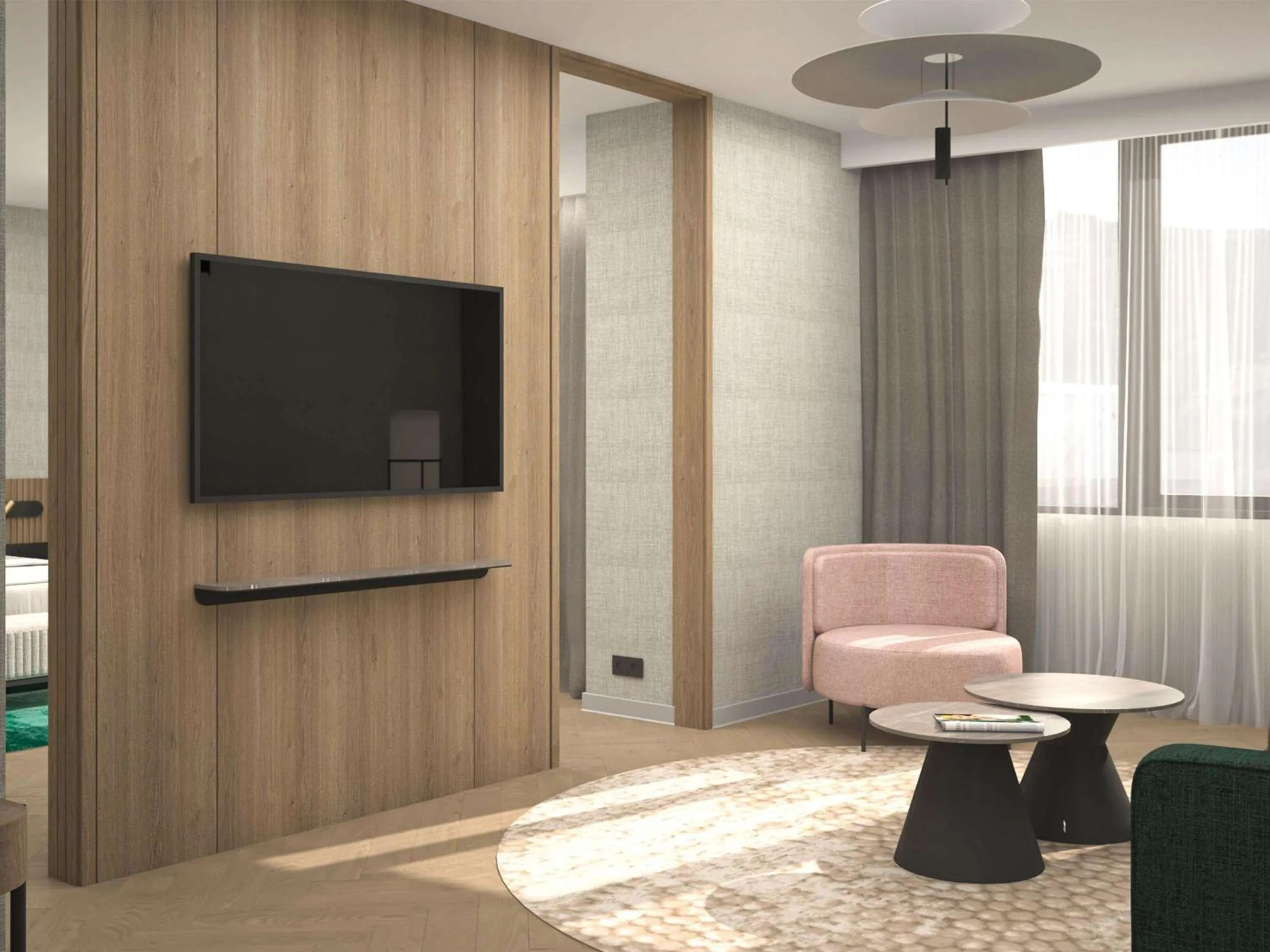 Bedroom, TV/Entertainment Center in Festa Sofia Hotel