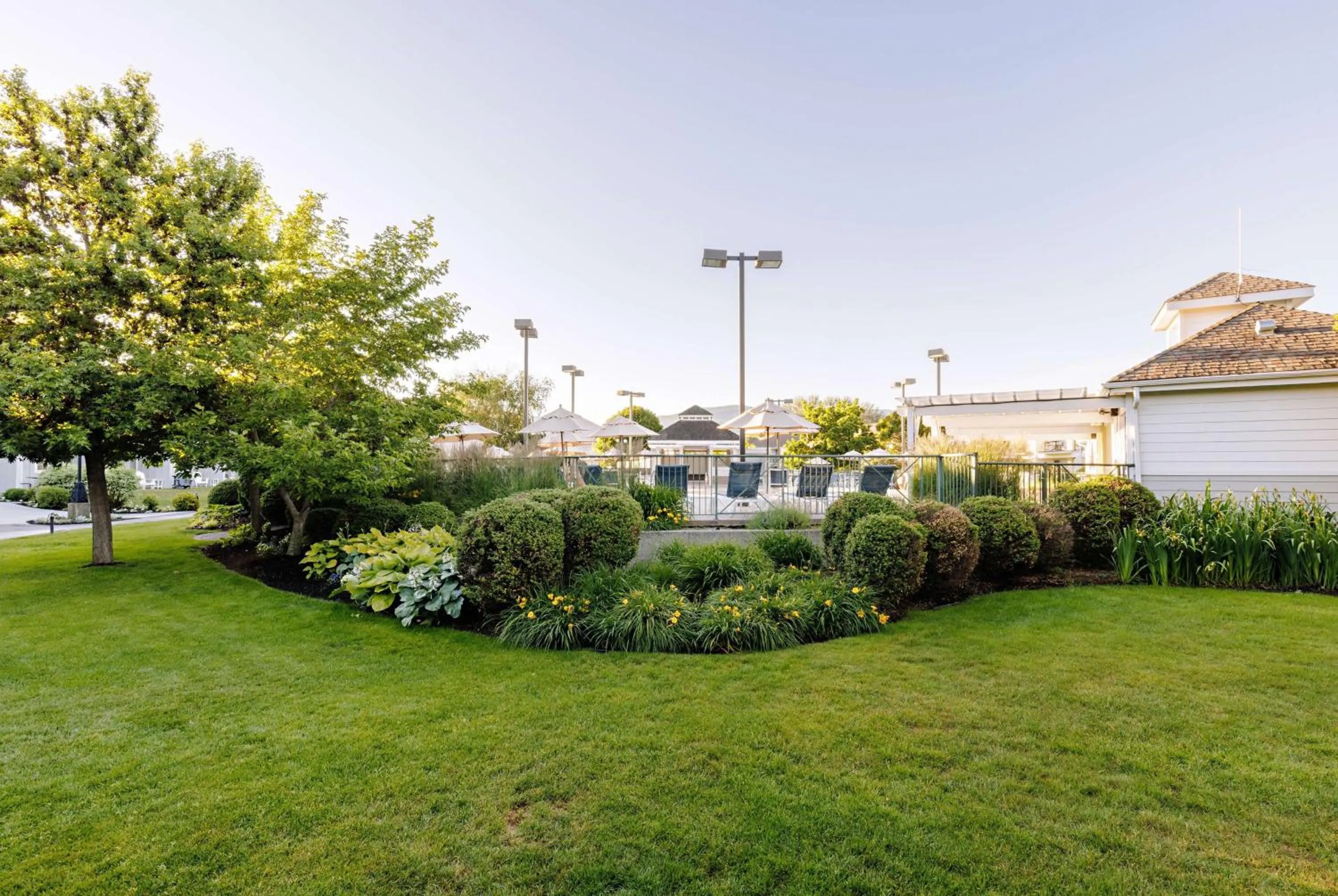 Inner courtyard view in Balcomo, a Ramada by Wyndham