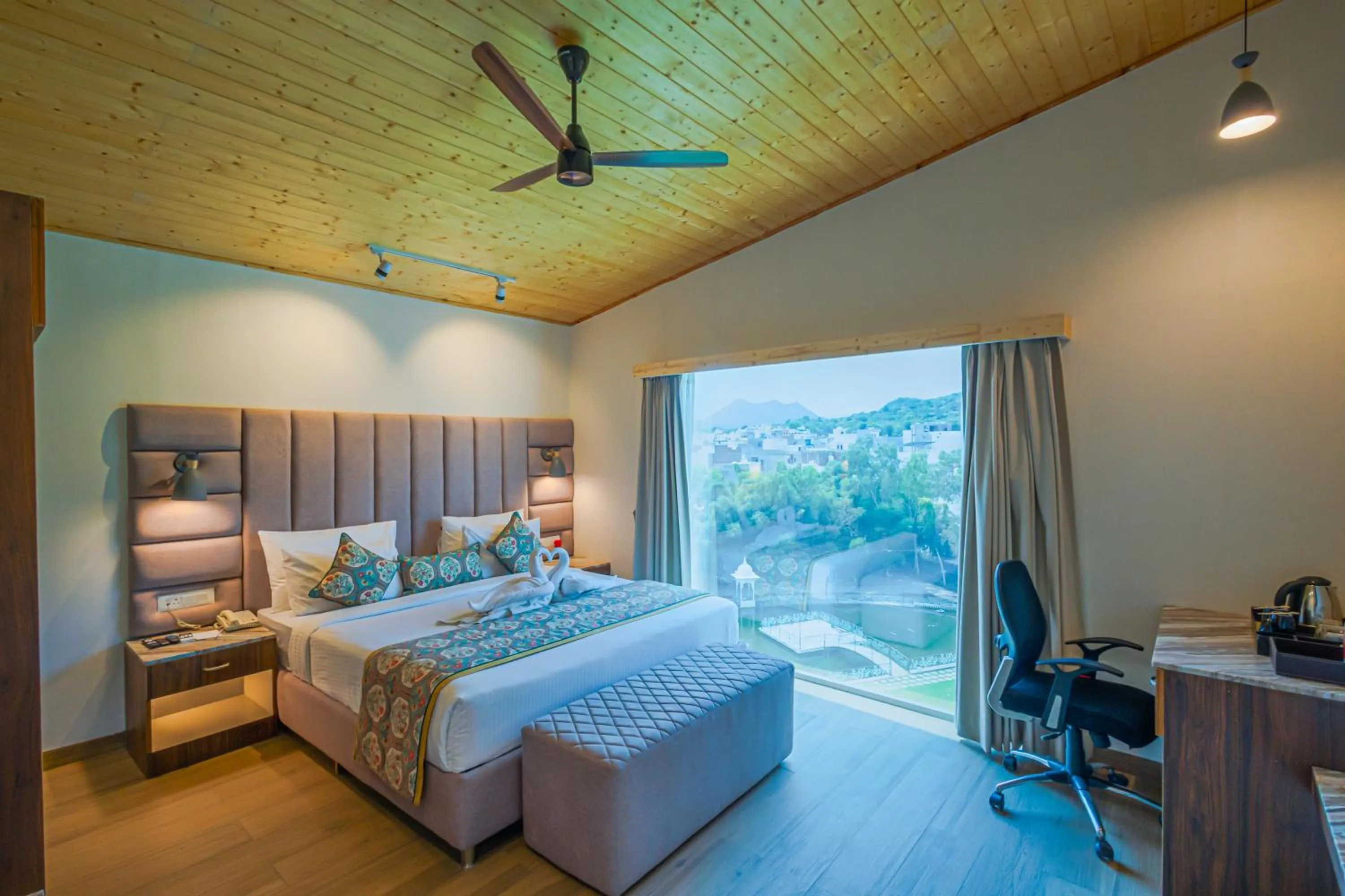 Bedroom, Bed in Bamboo Saa Resort & Spa - Udaipur