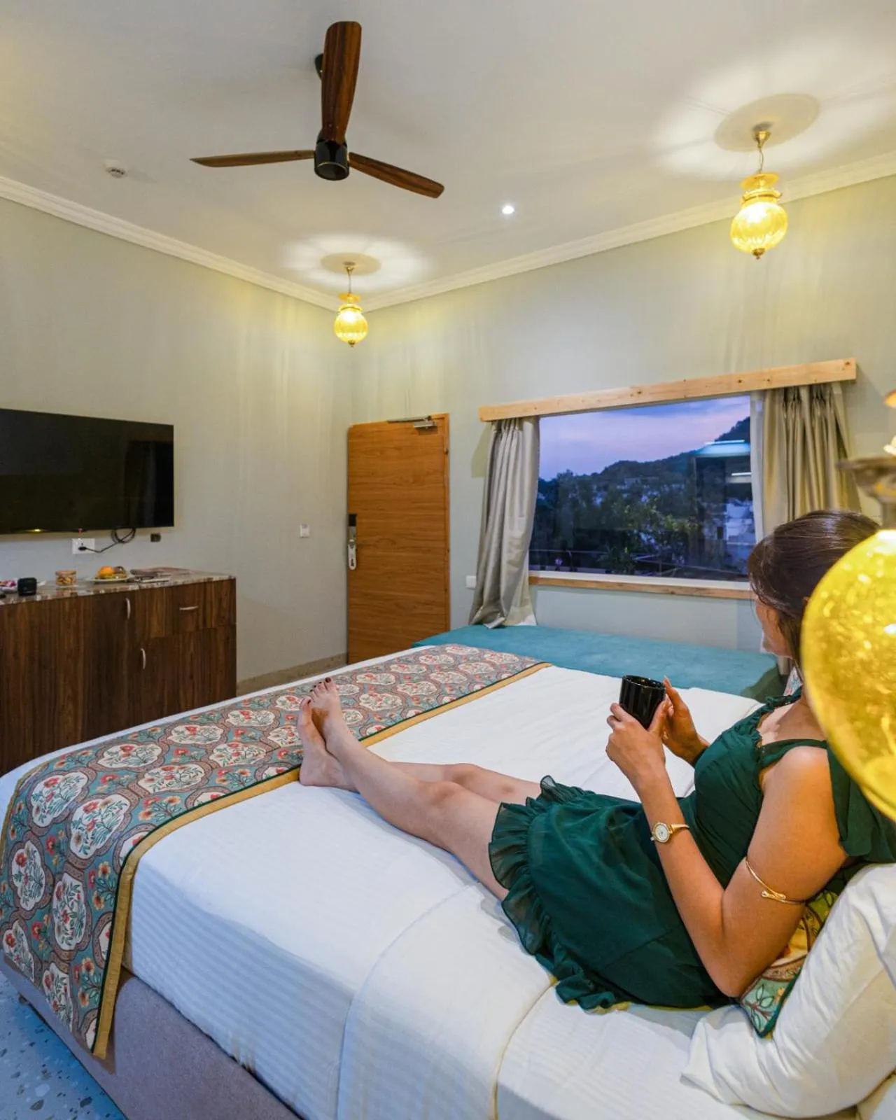 Bed in Bamboo Saa Resort & Spa - Udaipur