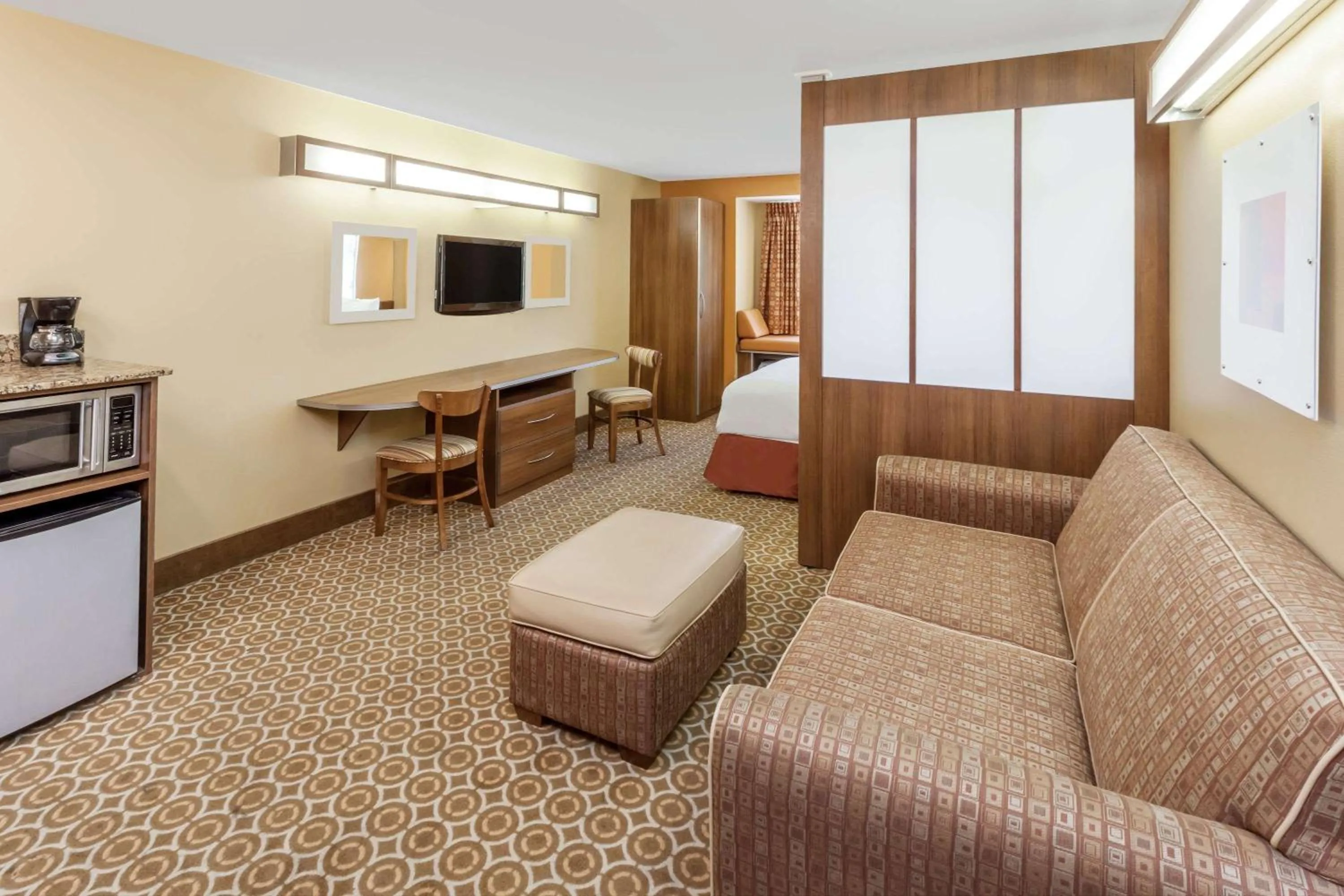 Photo of the whole room in Microtel by Wyndham South Bend Notre Dame University