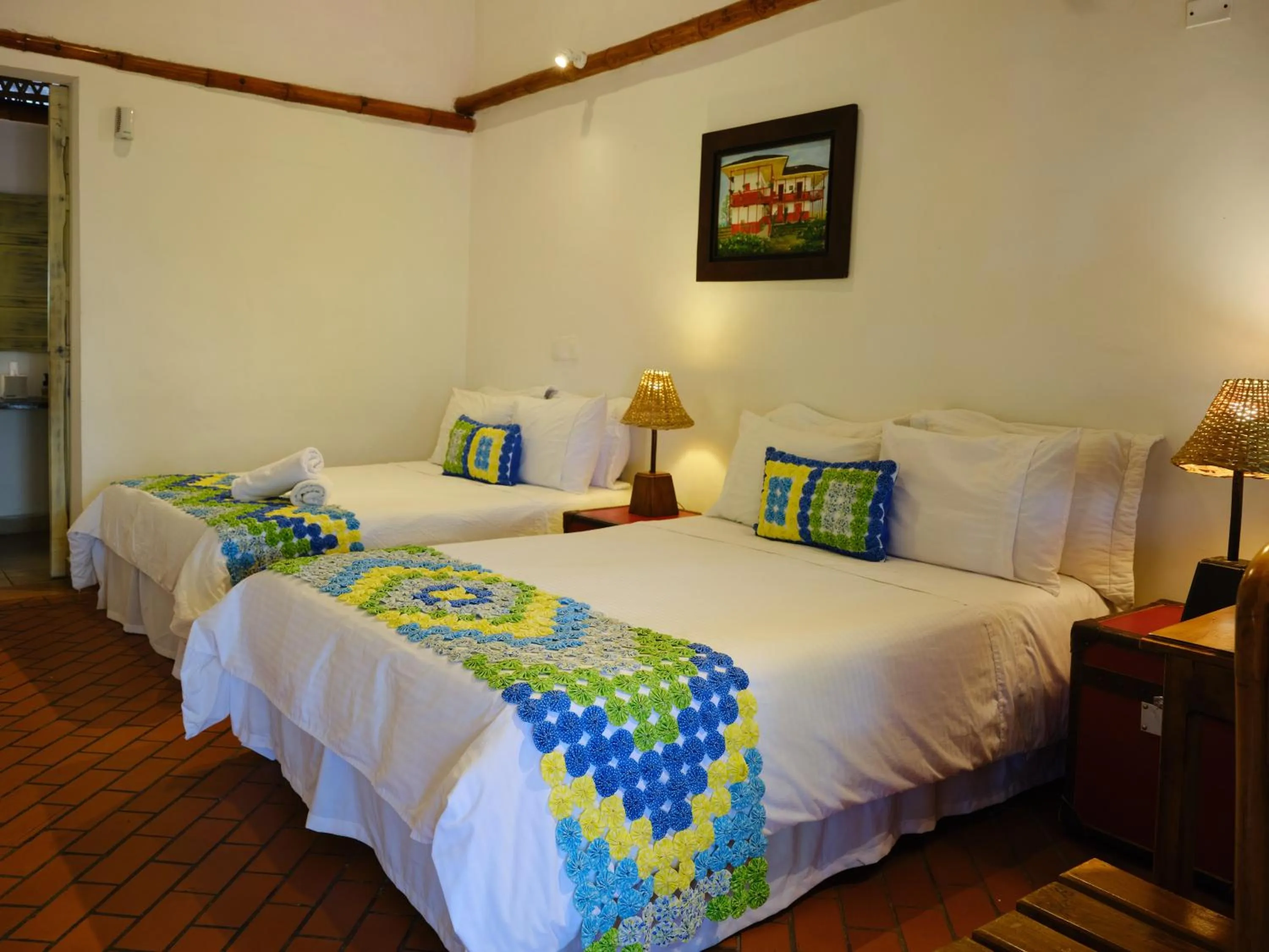 Bedroom, Bed in Hotel Hacienda Combia