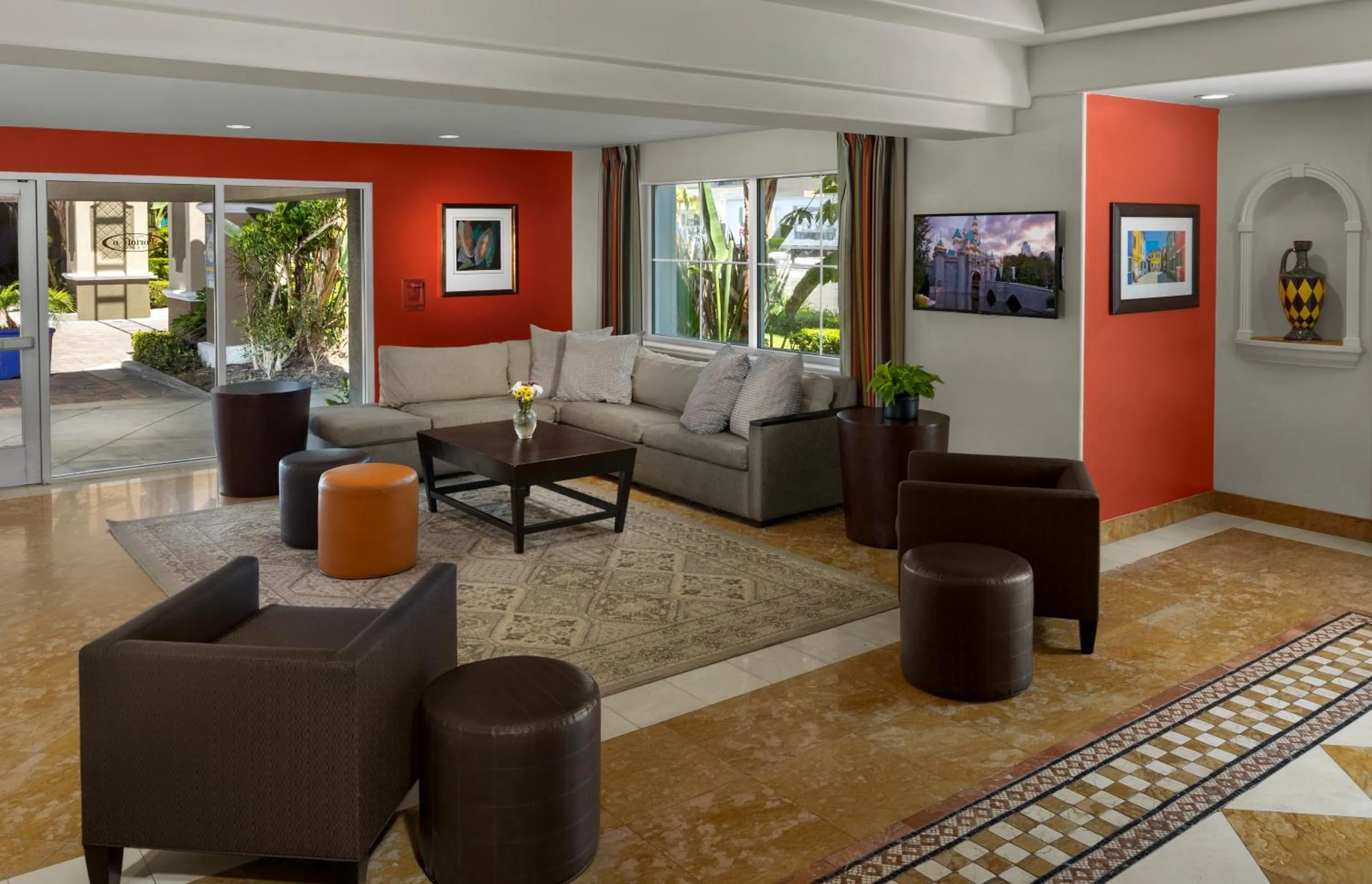 Lobby or reception in Anaheim Portofino Inn & Suites