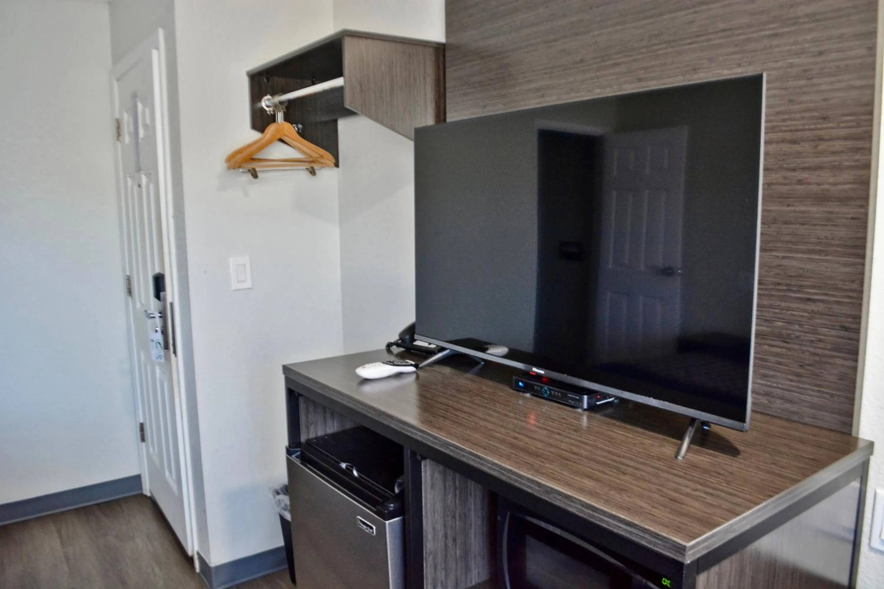 TV and multimedia in The Maverick Motel, Main Street USA Collection by PNW Hospitality