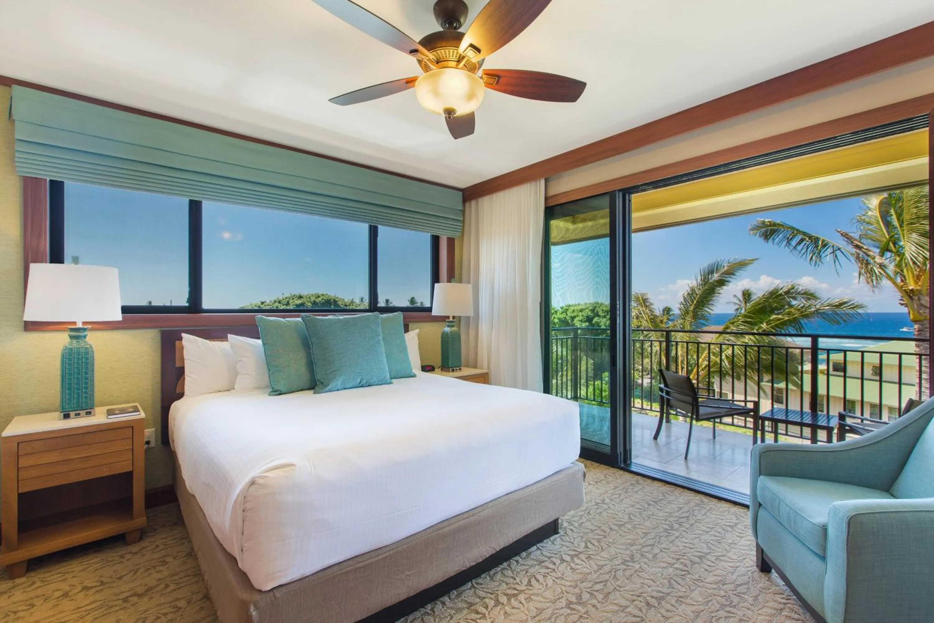 Bedroom, Bed in Koloa Landing Resort at Po'ipu, Autograph Collection