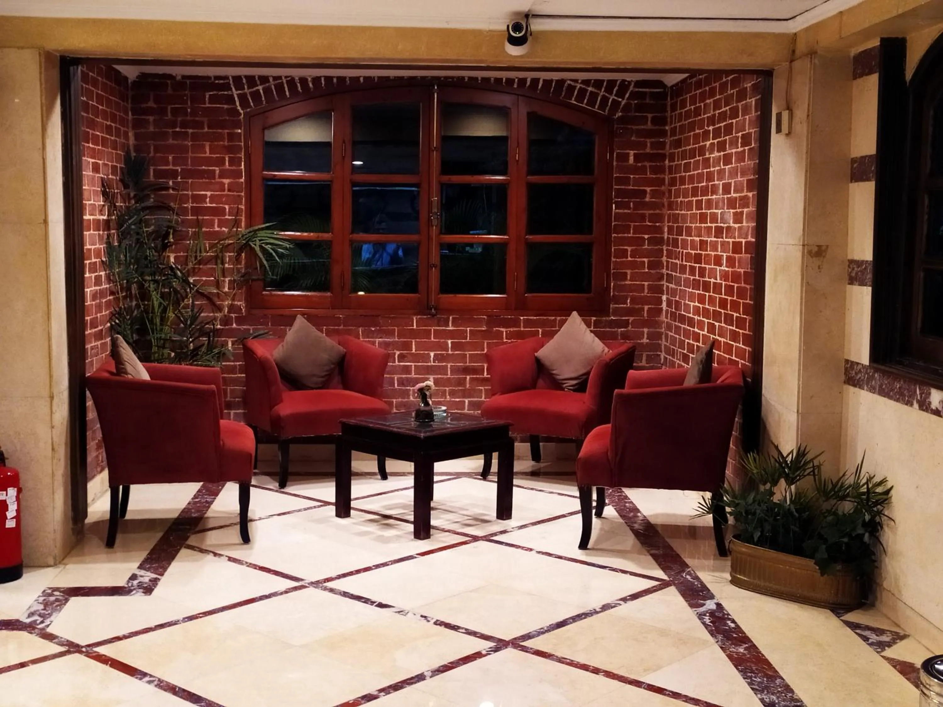 Seating area in Pearl Hotel, Maadi