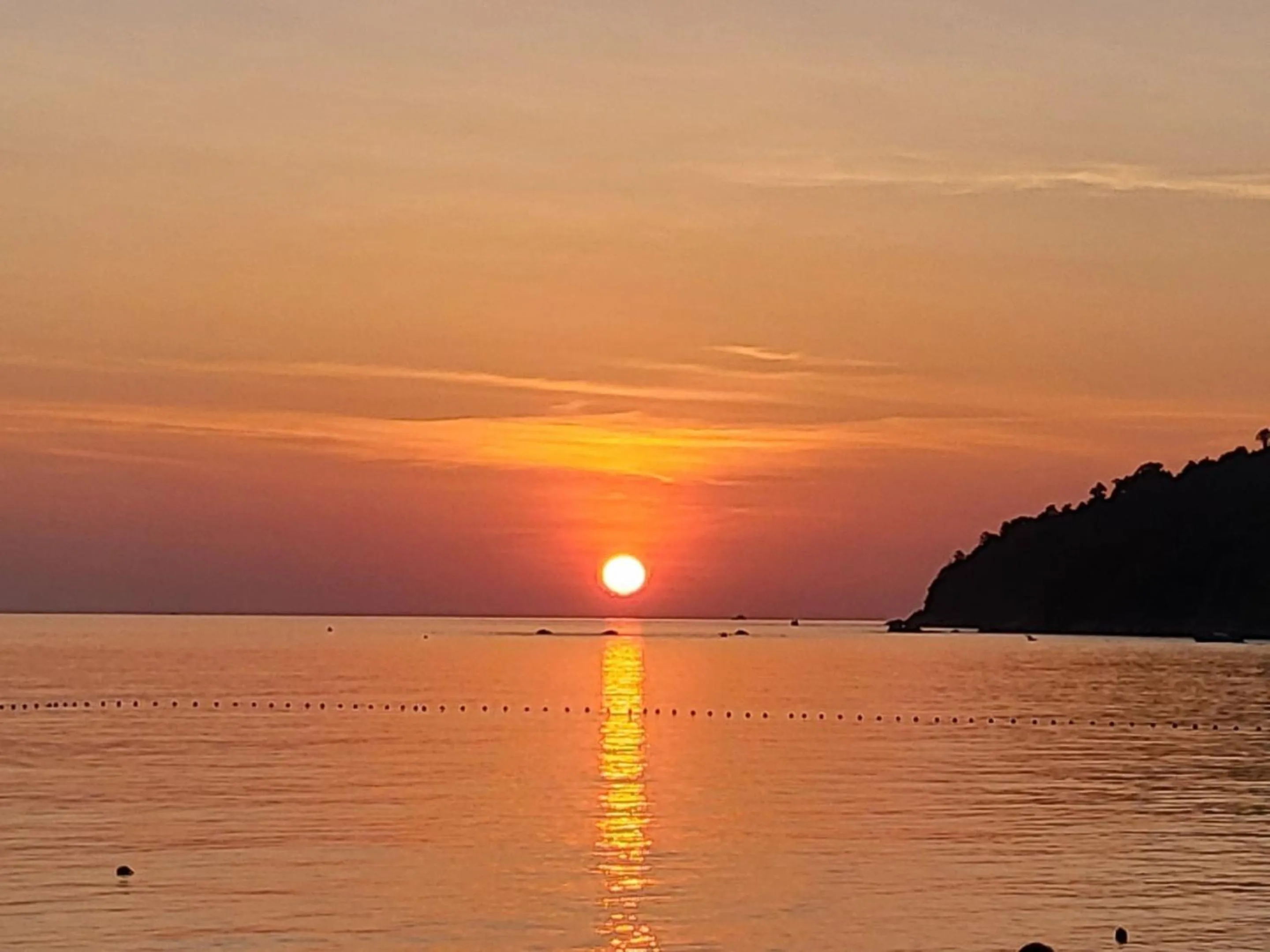 Sunset in Charming Lipe Beach Resort