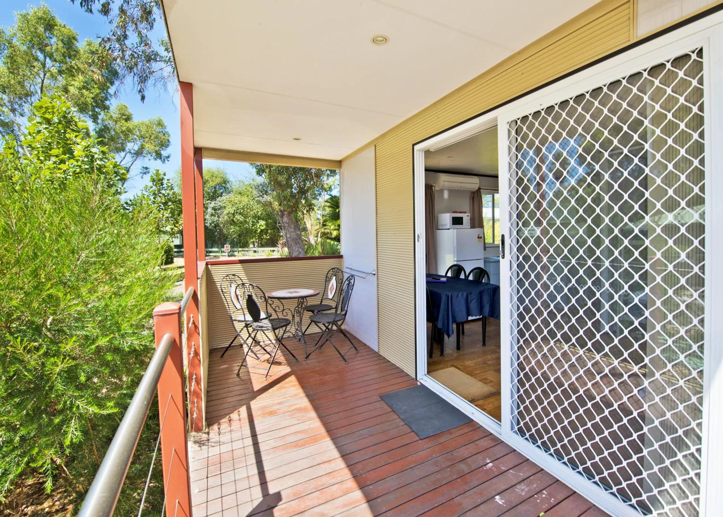 Patio in Albany Holiday Park
