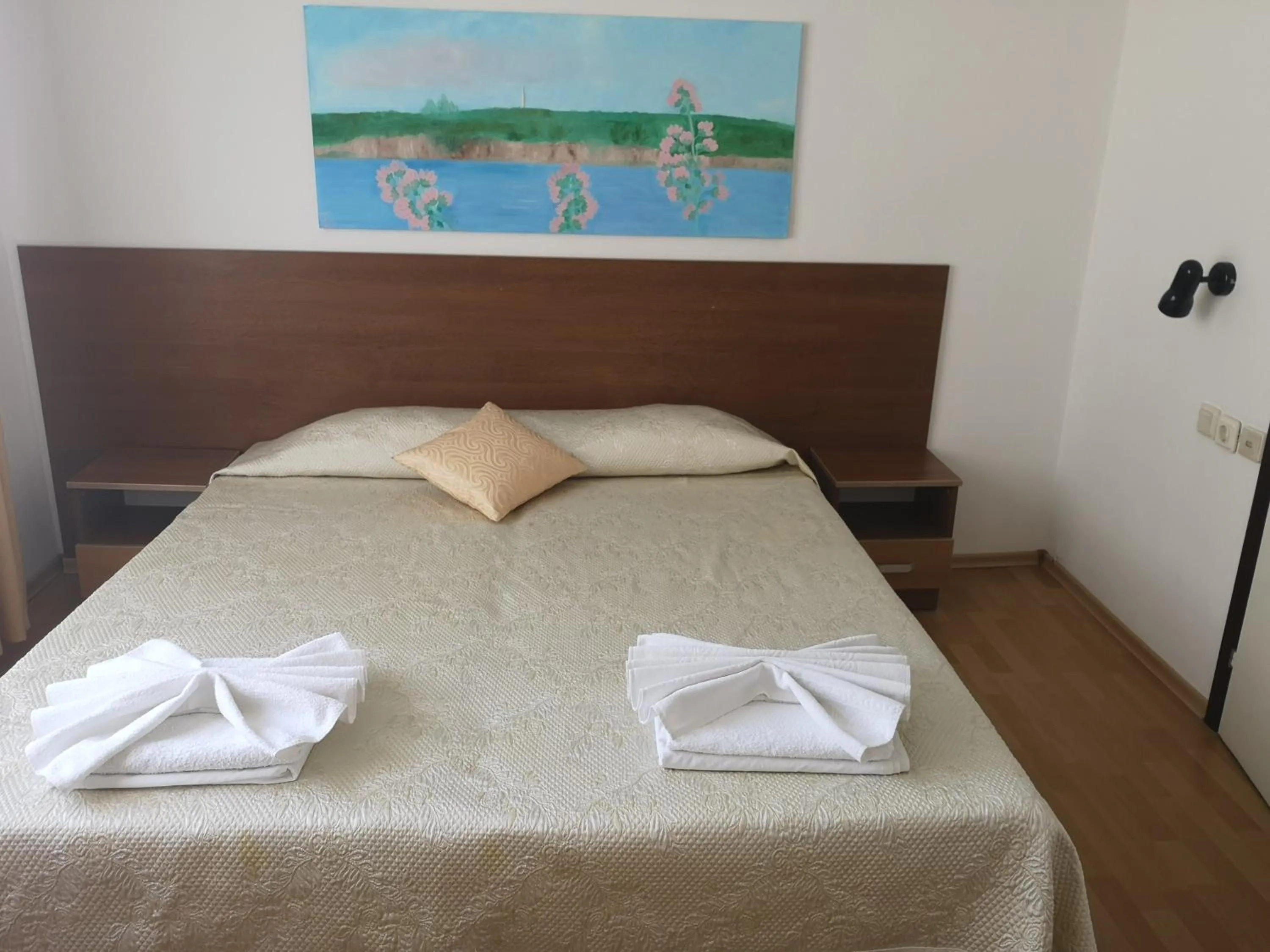 Bed in Family Hotel Verona