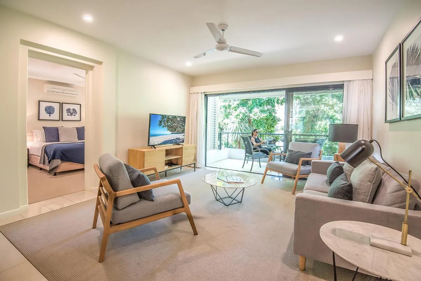 Communal lounge/ TV room in Noosa Springs Golf & Spa Resort