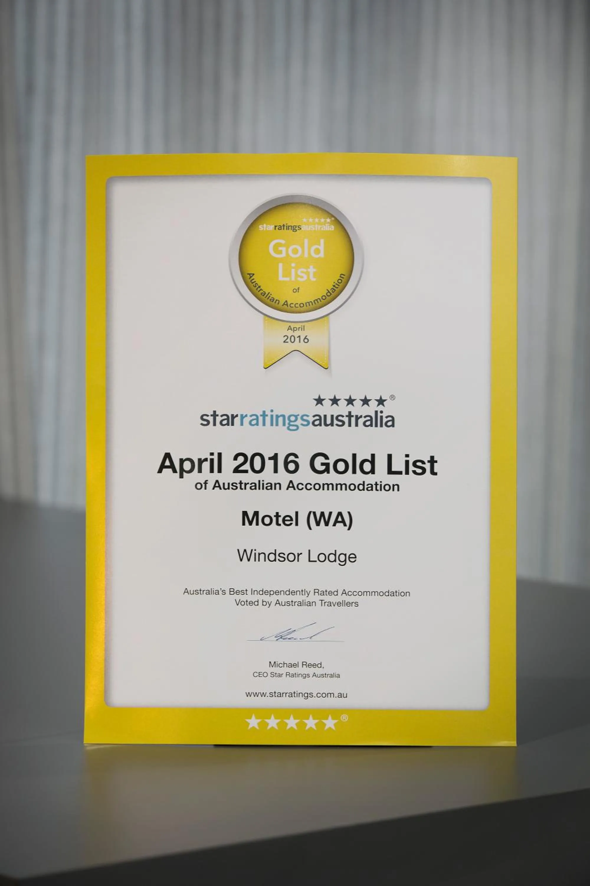 Certificate/Award in Windsor Lodge