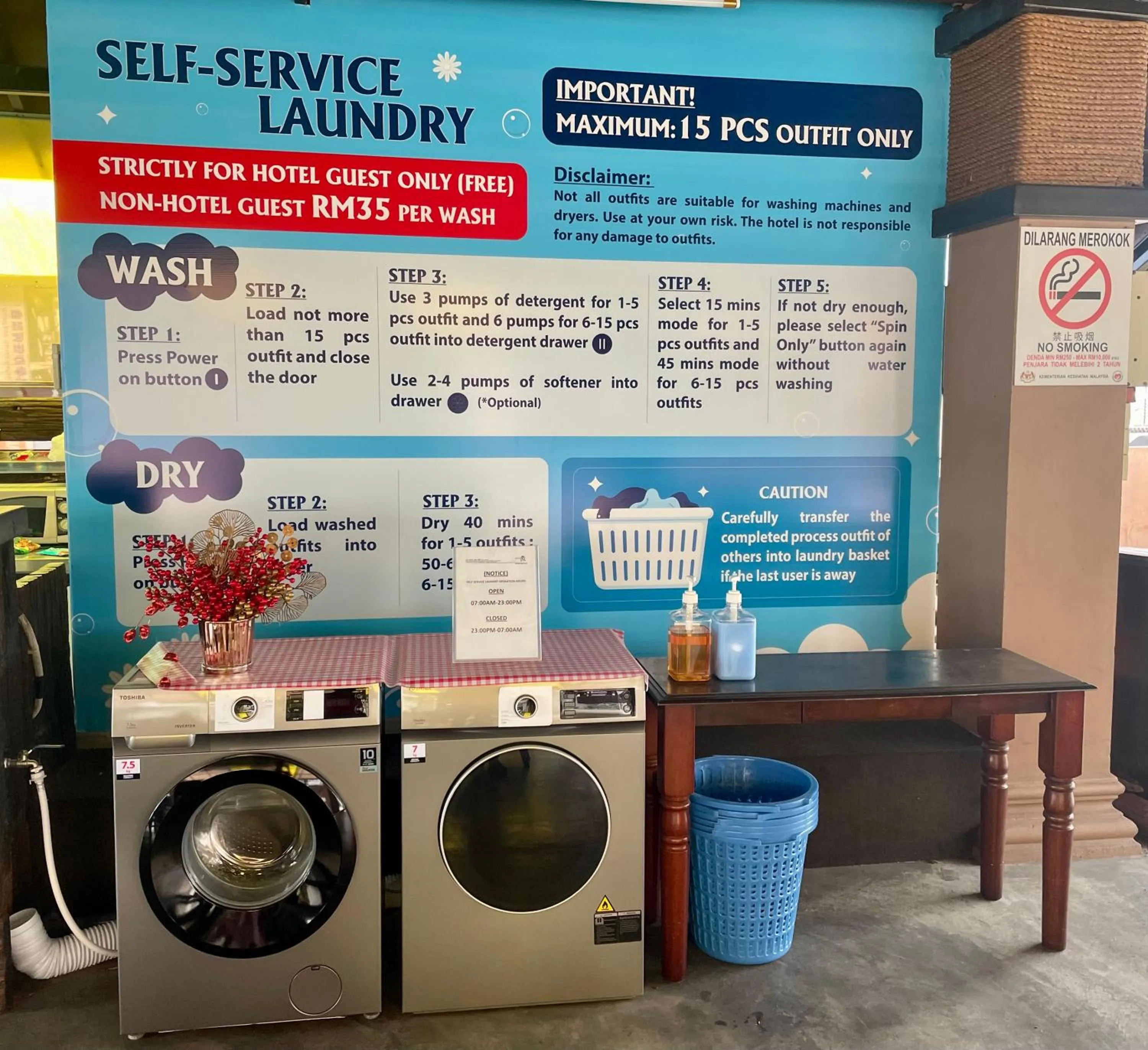 laundry in Hotel JSL