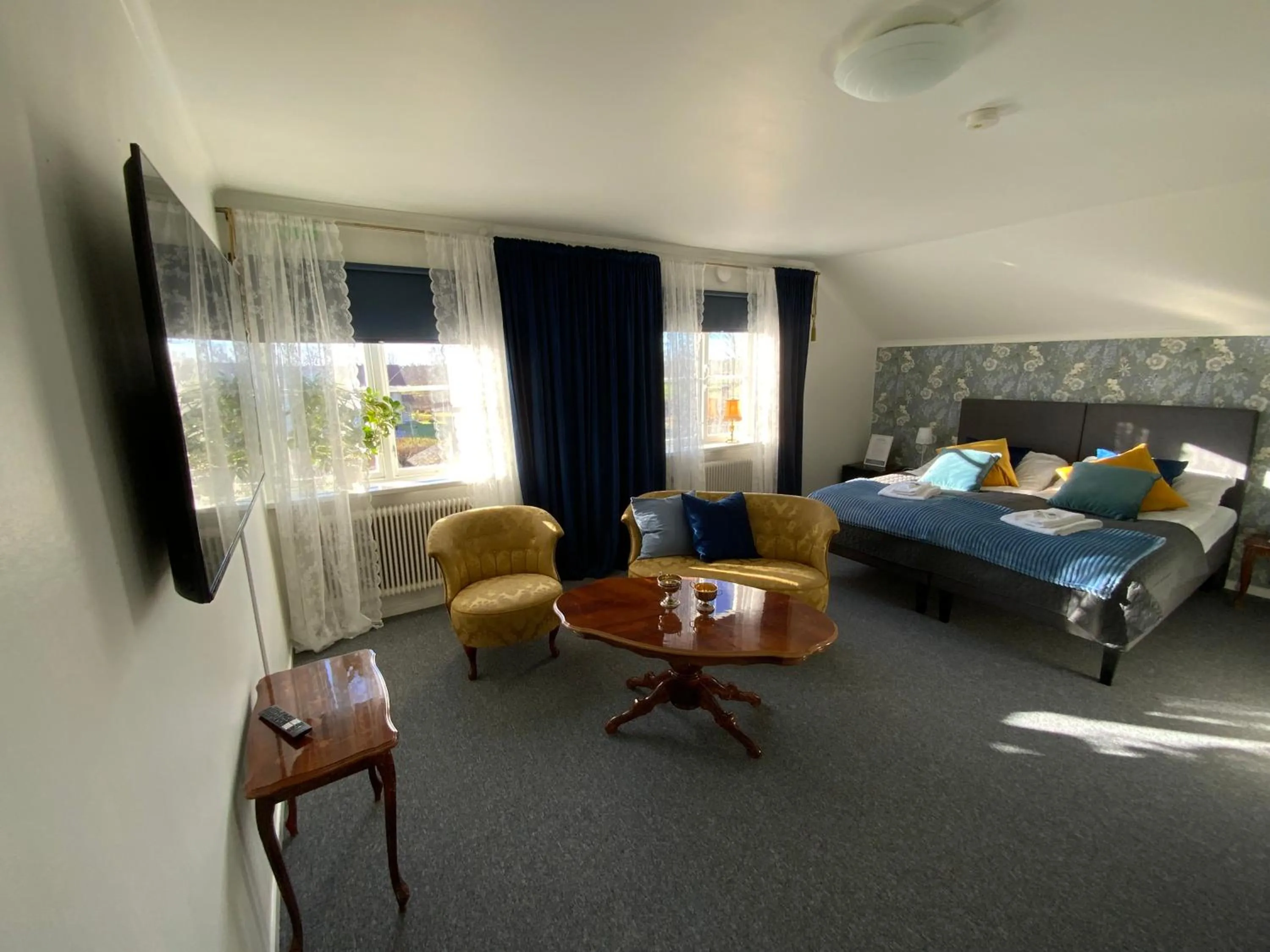 Bedroom, Bed in Snöå Bruk Hotell och konferens