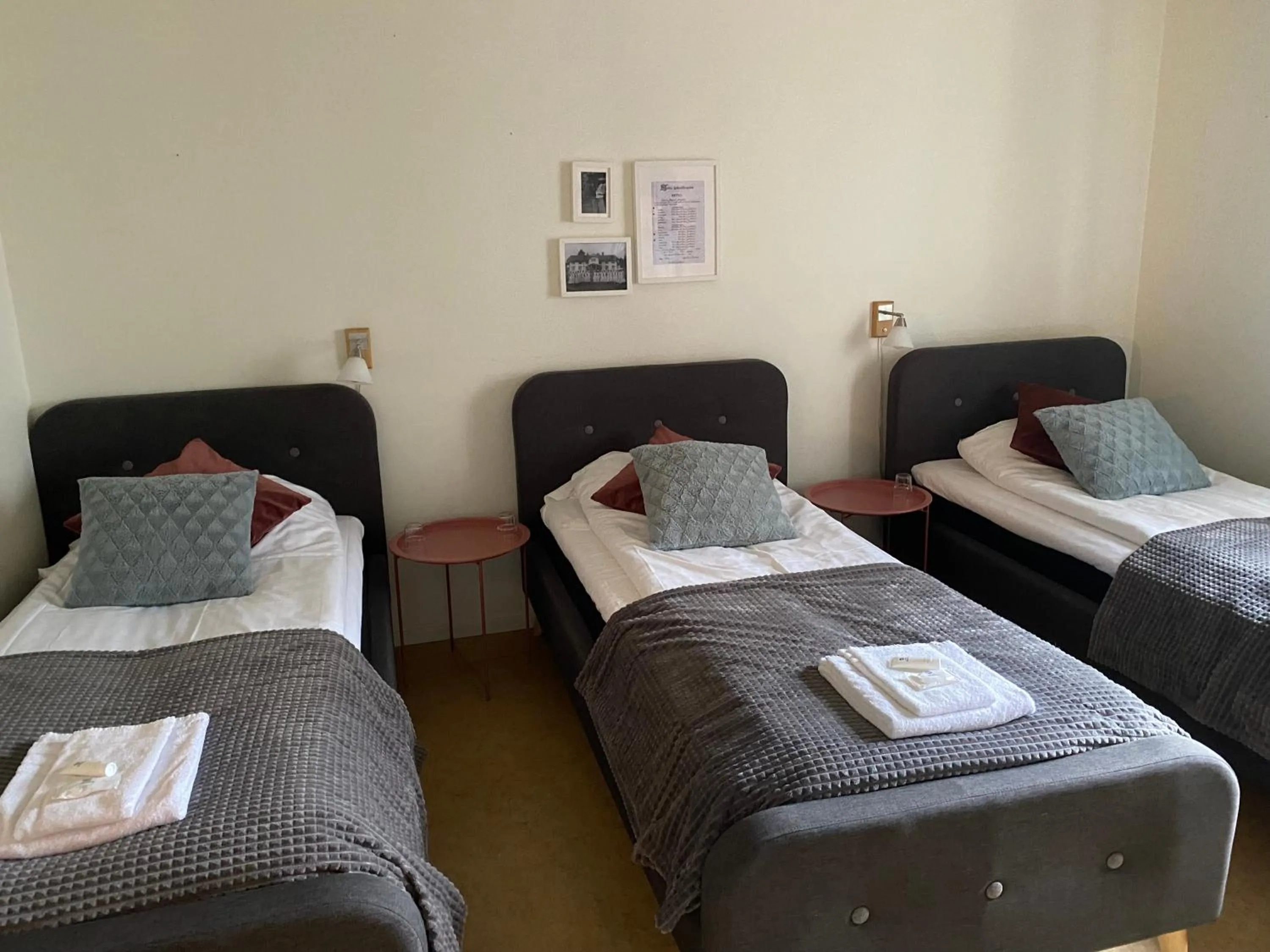 Bed in Snöå Bruk Hotell och konferens