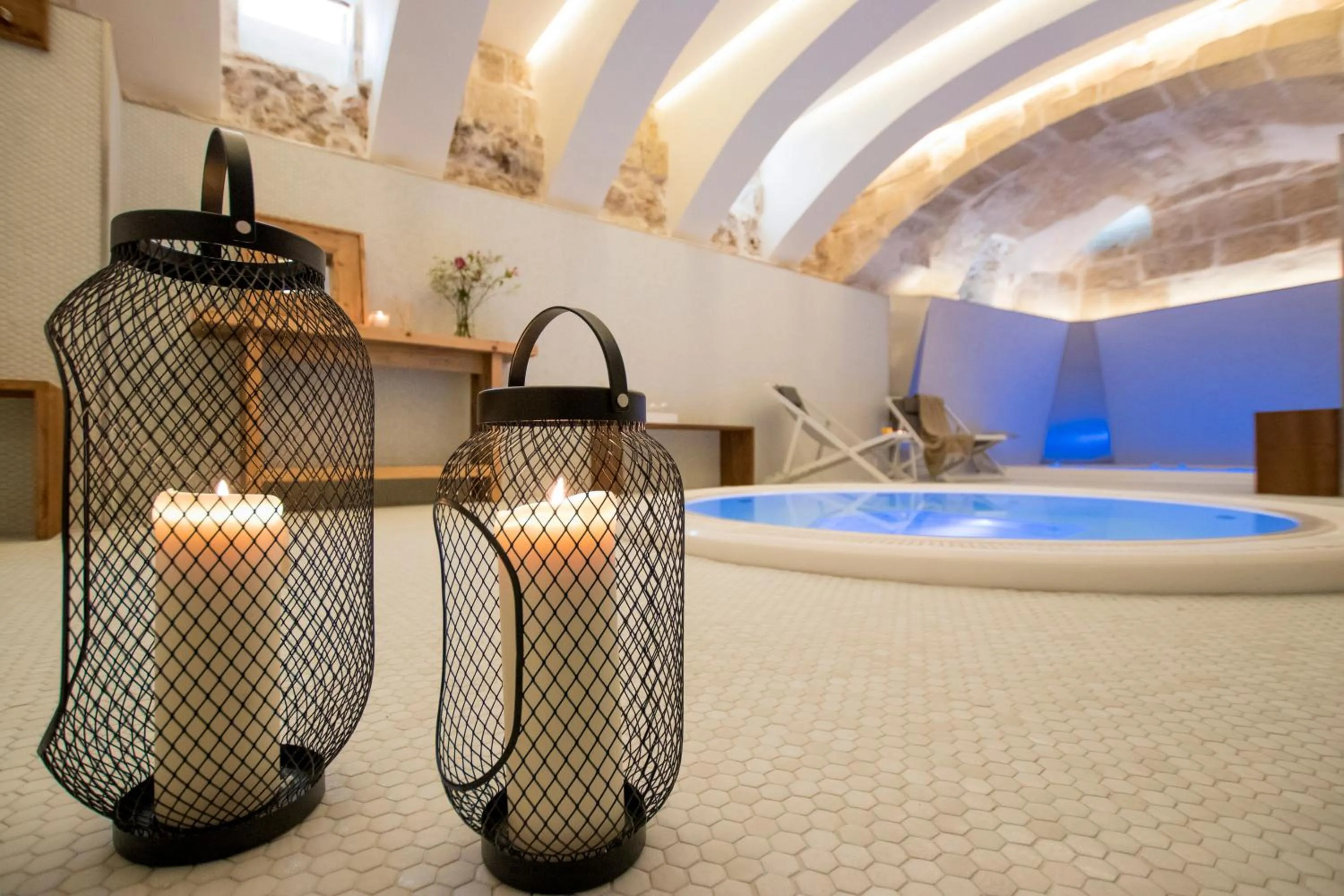 Spa and wellness centre/facilities in Boutique Hotel Sant Roc & Spa