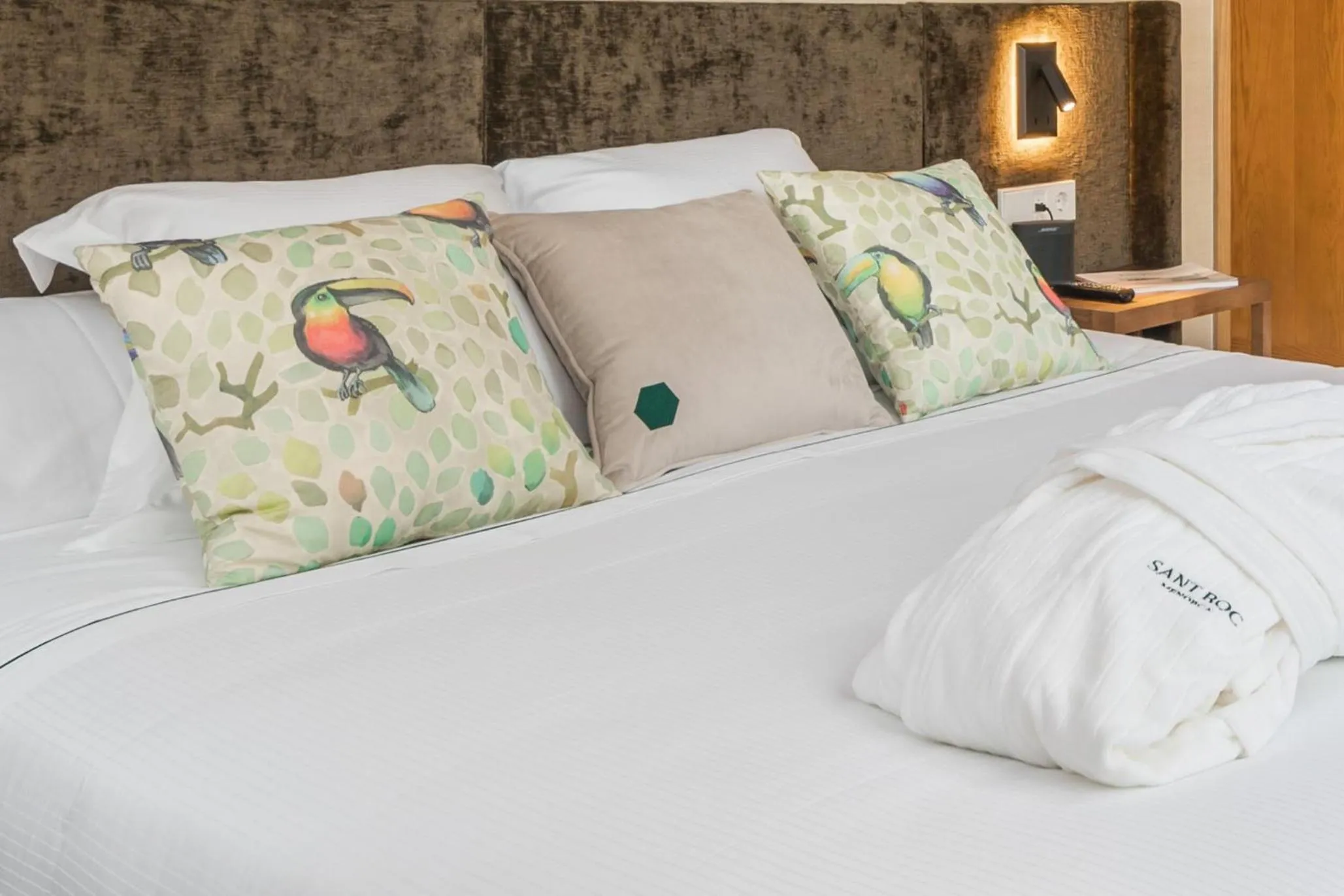 Bed in Boutique Hotel Sant Roc & Spa