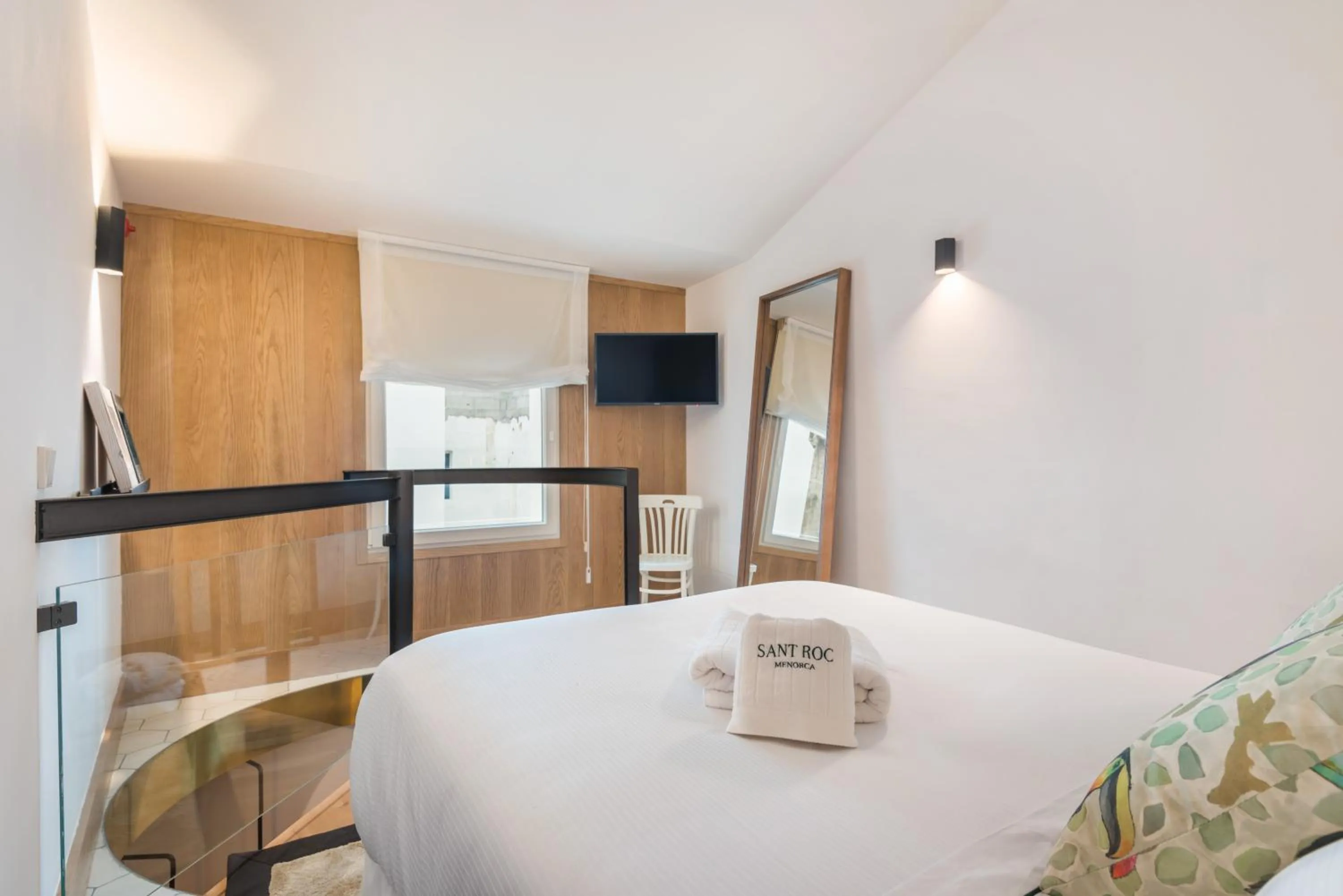 Bed in Boutique Hotel Sant Roc & Spa