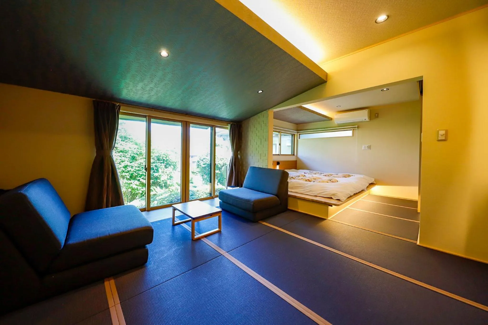 Bed in Ryokan Kiritani Hakoneso