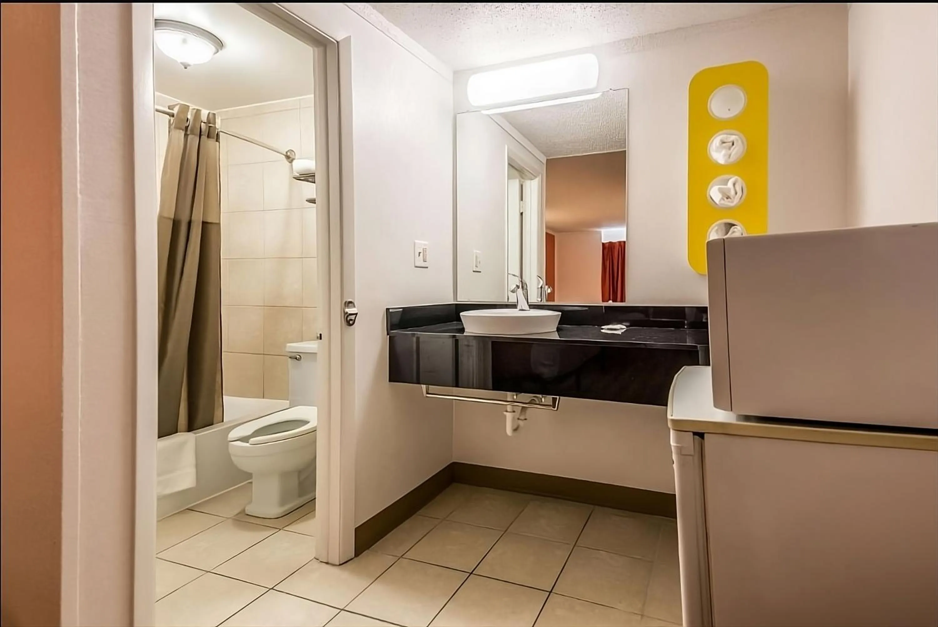 Bathroom in Motel 6-Schenectady, NY