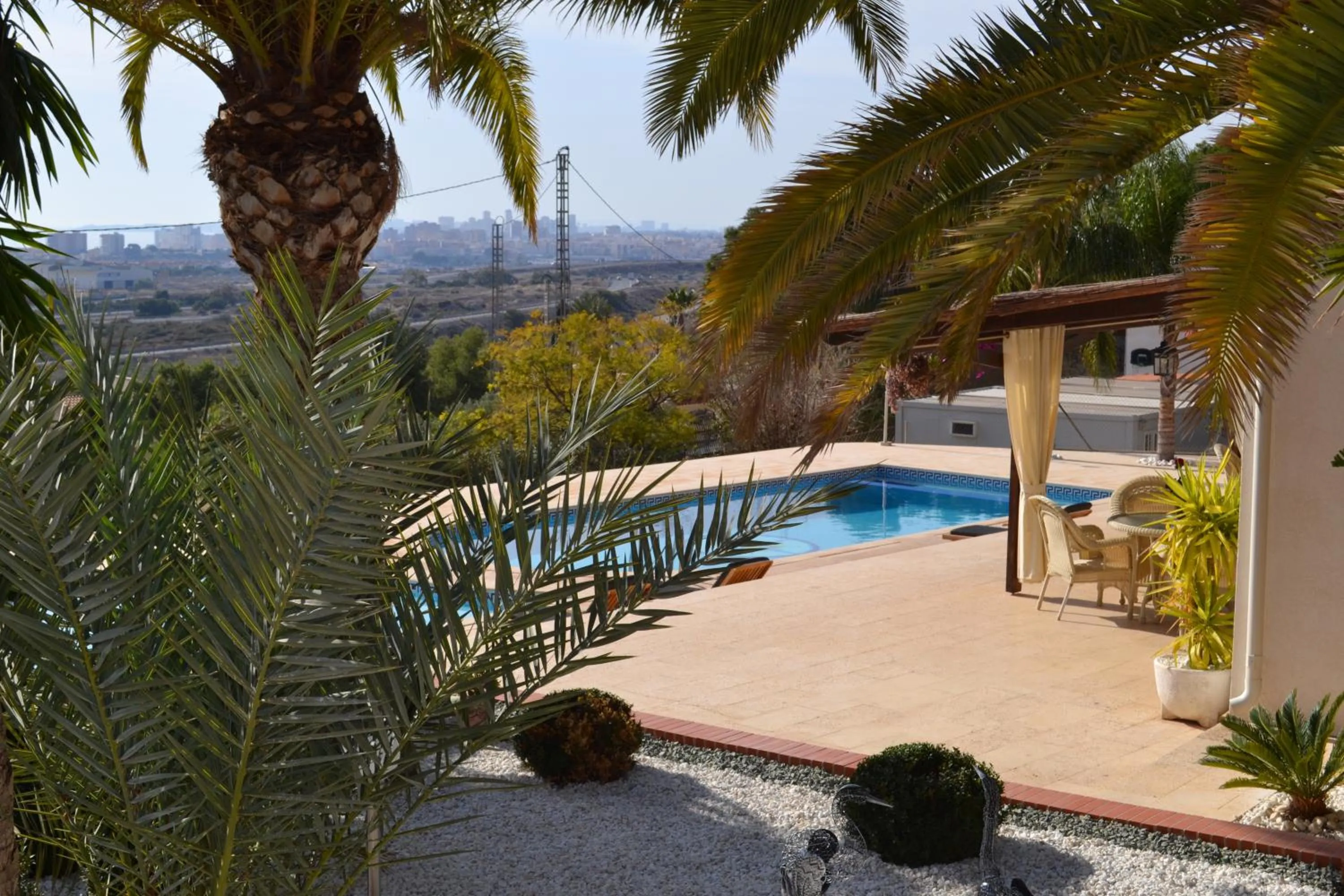 Pool view in Villa Altavista El Campello, Alicante