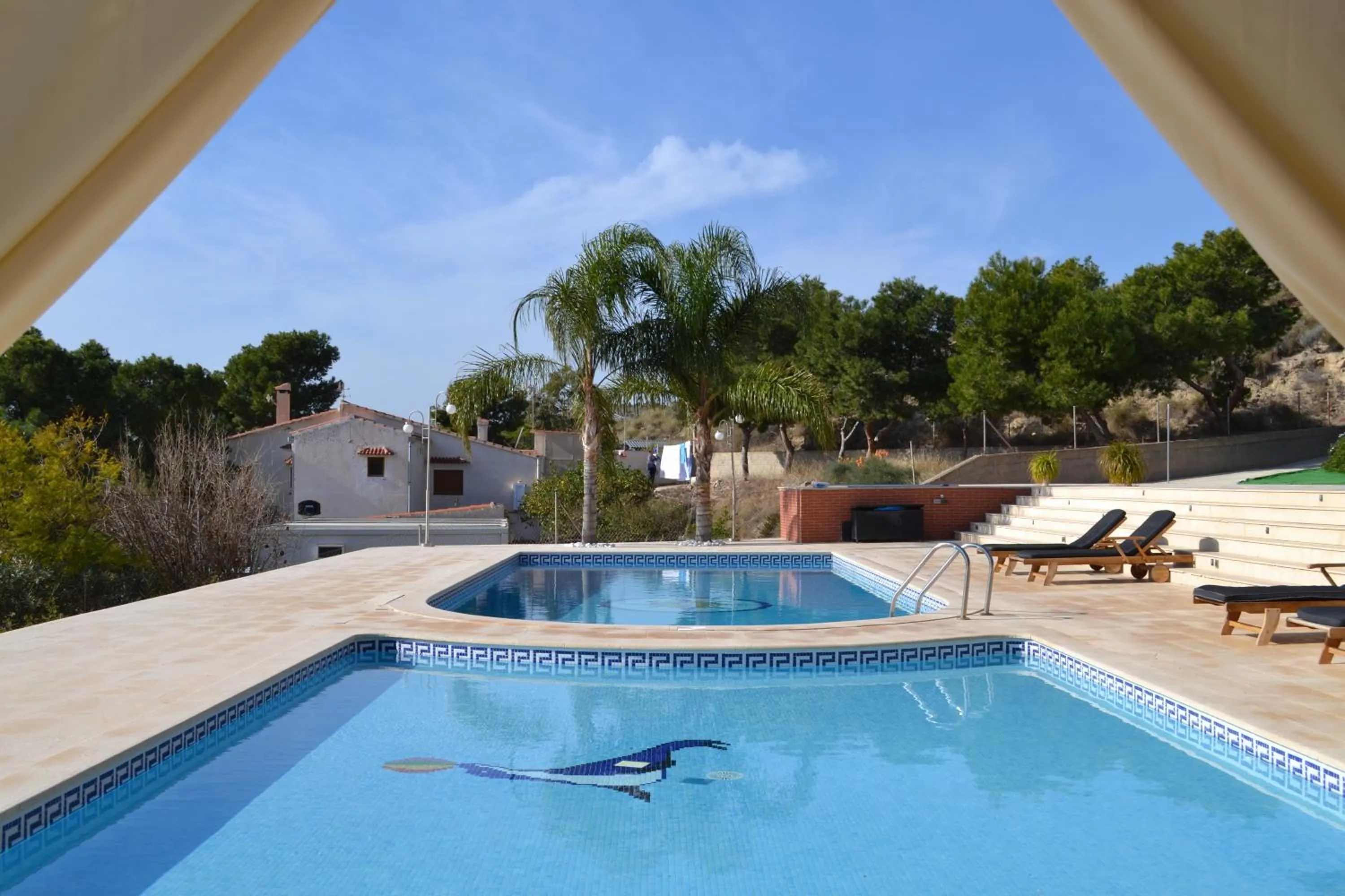 Pool view in Villa Altavista El Campello, Alicante