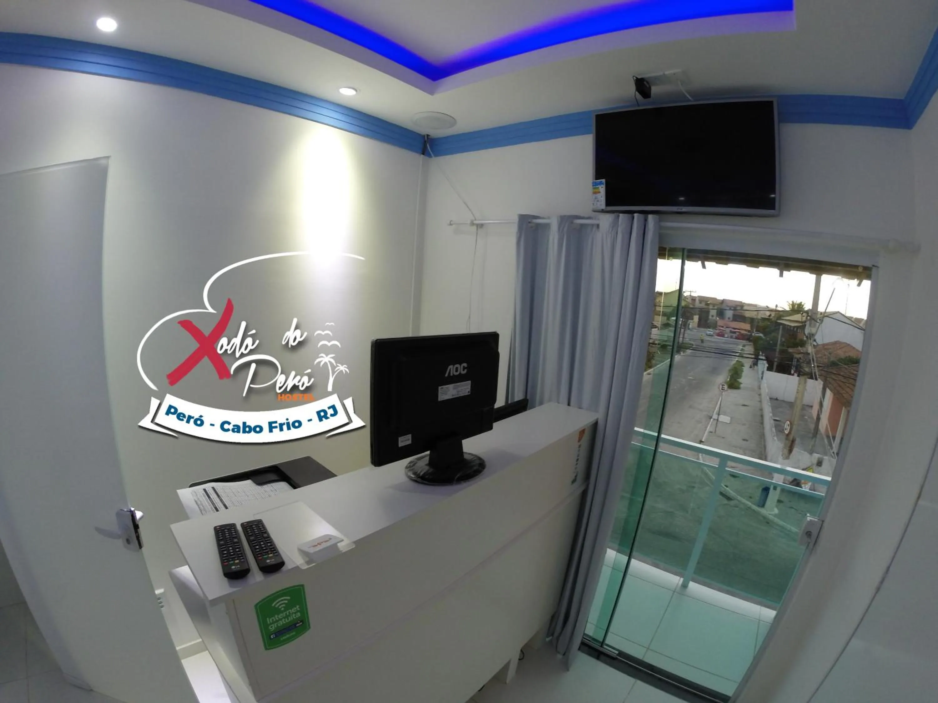 Lobby or reception in Xodó do Peró Suítes