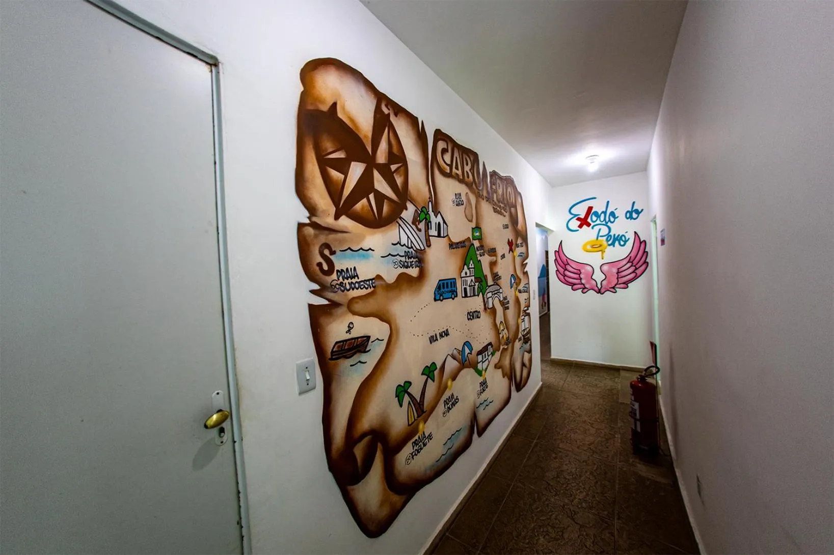 Decorative detail in Xodó do Peró Suítes