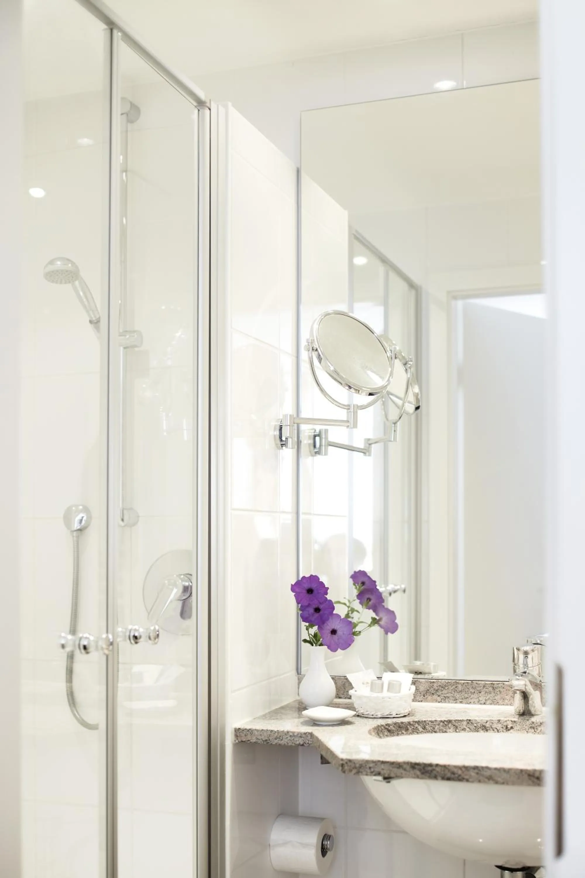 Shower in Hotel Burgmeier