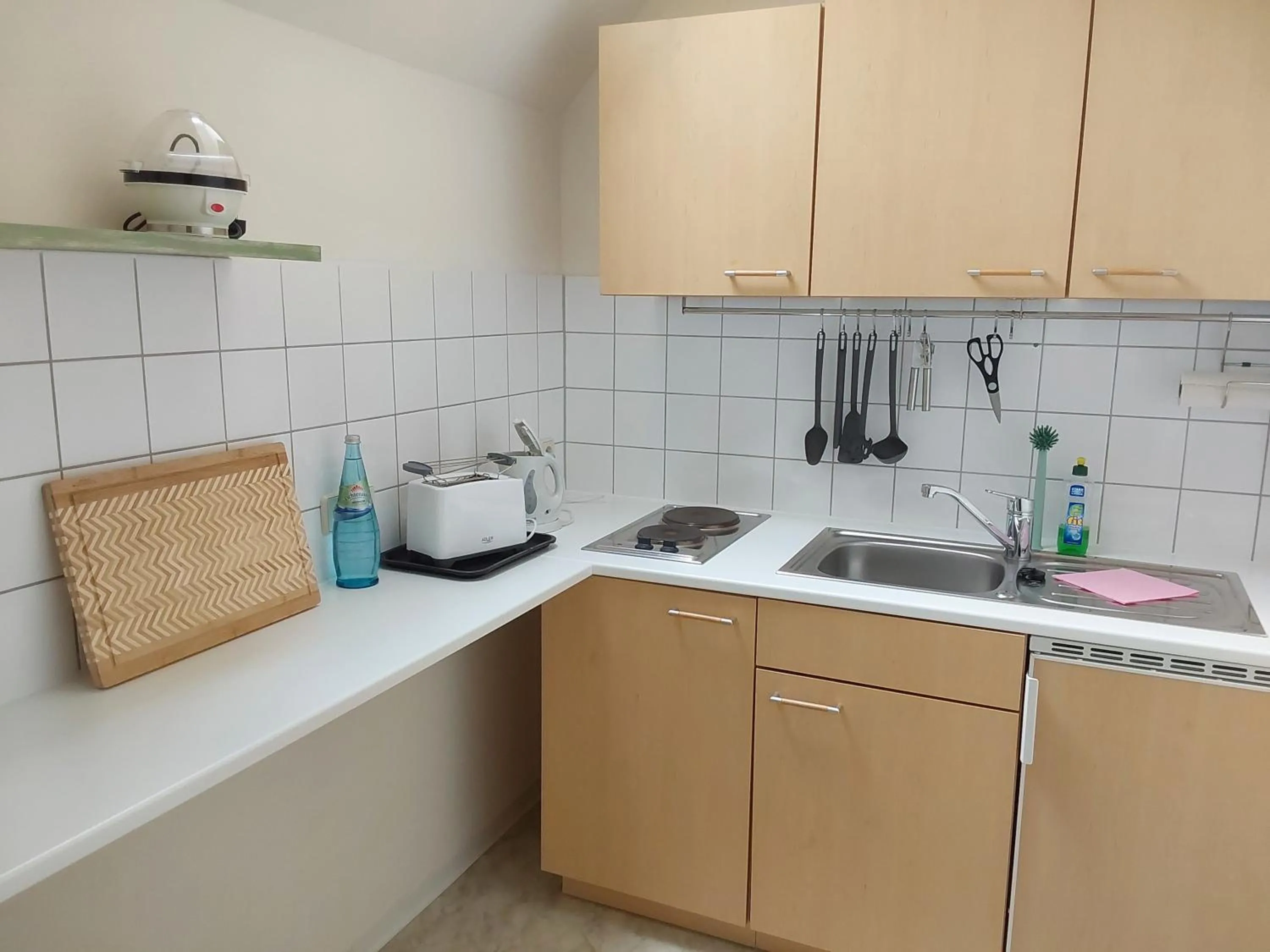 Kitchen or kitchenette in Bed and Breakfast Wehlen