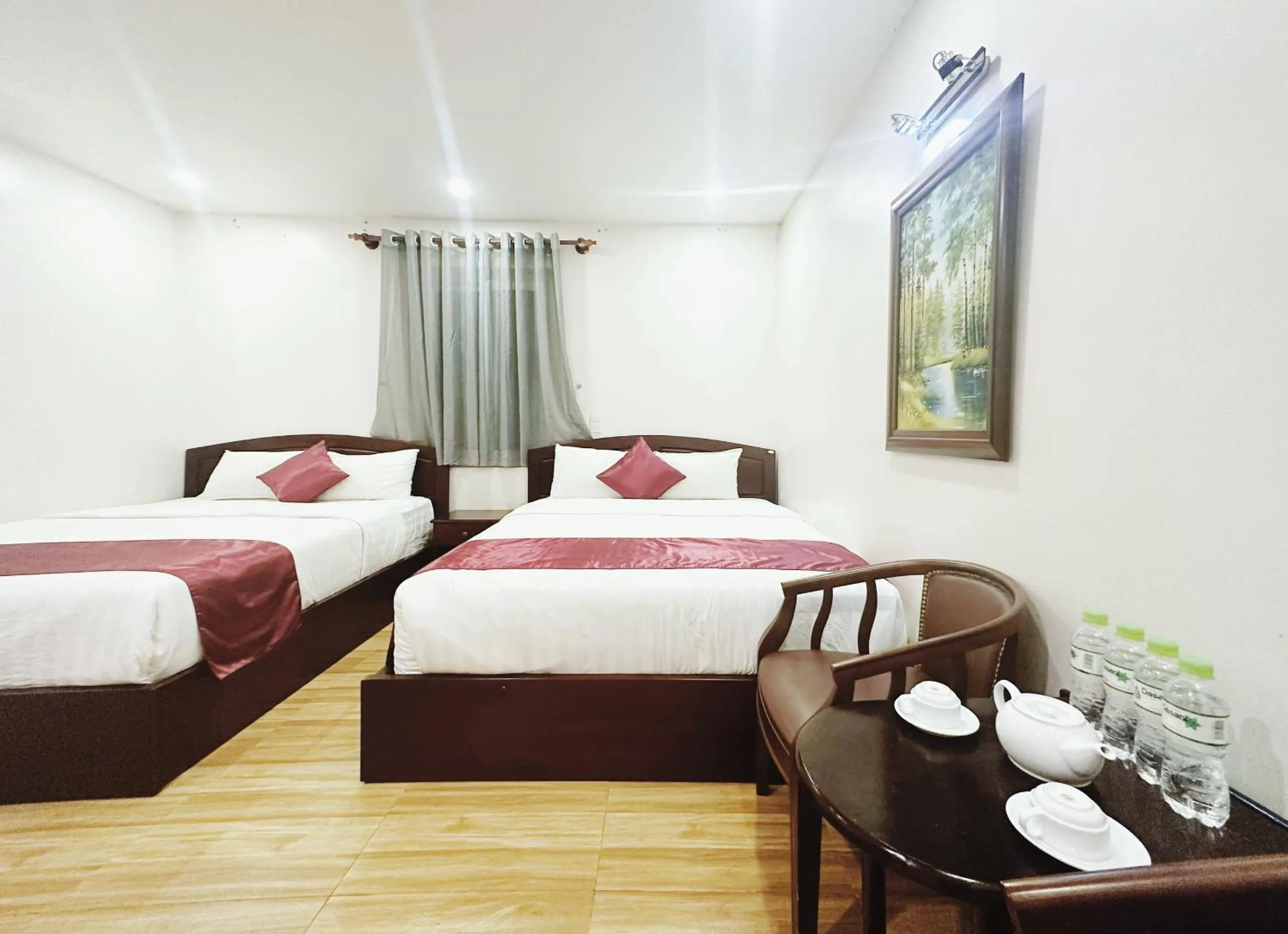 Bed in White Horse Dalat Hotel