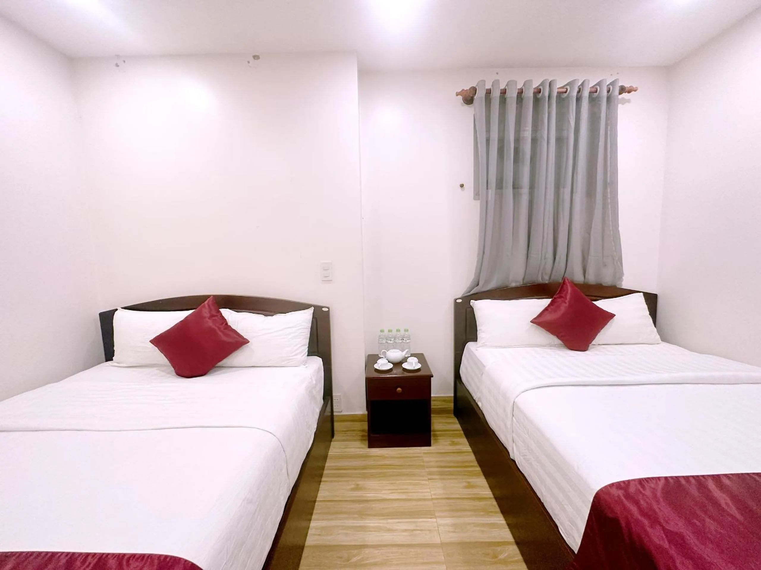 Bed in White Horse Dalat Hotel