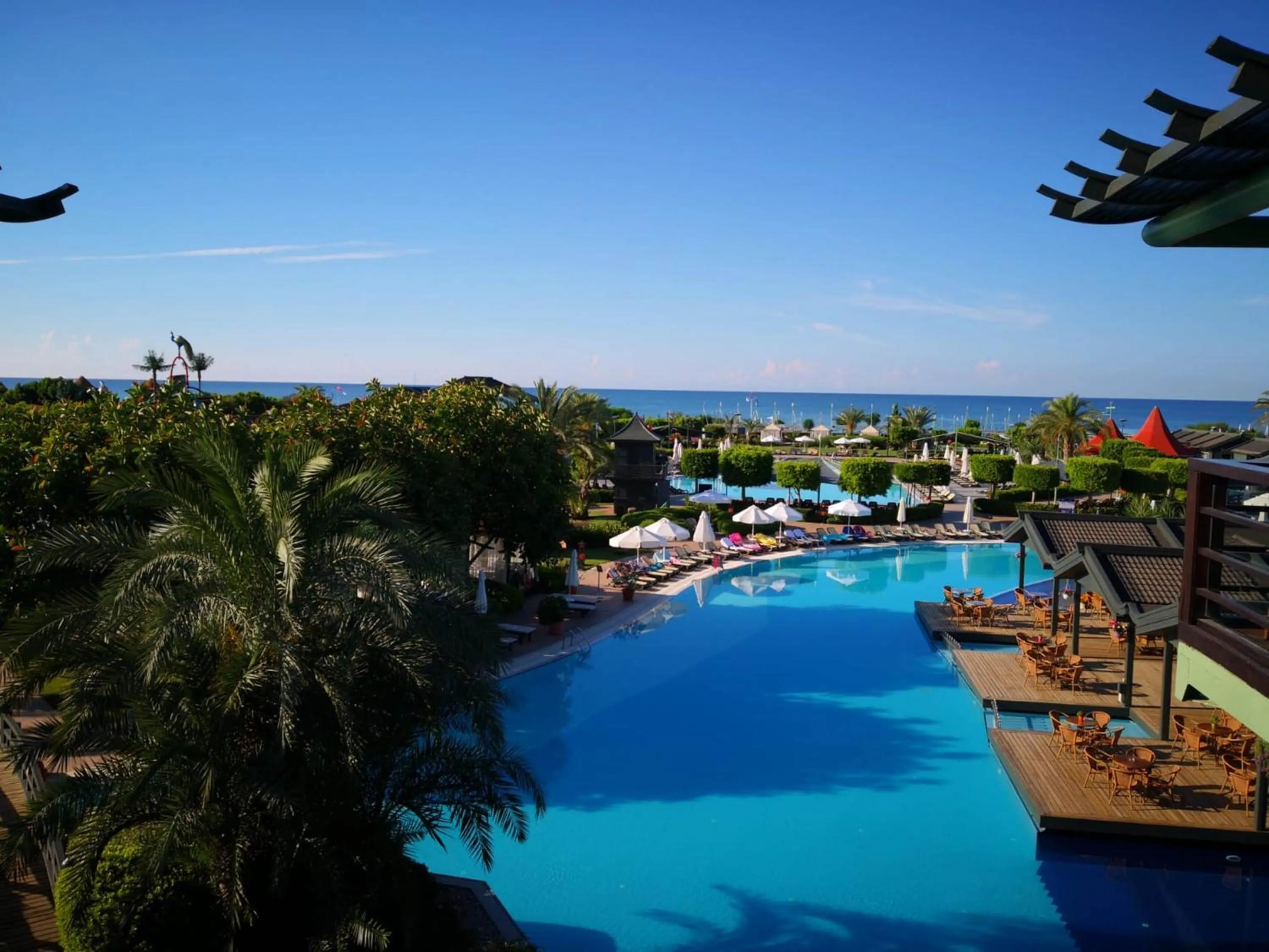 Pool view in Limak Lara Deluxe Hotel & Resort Antalya