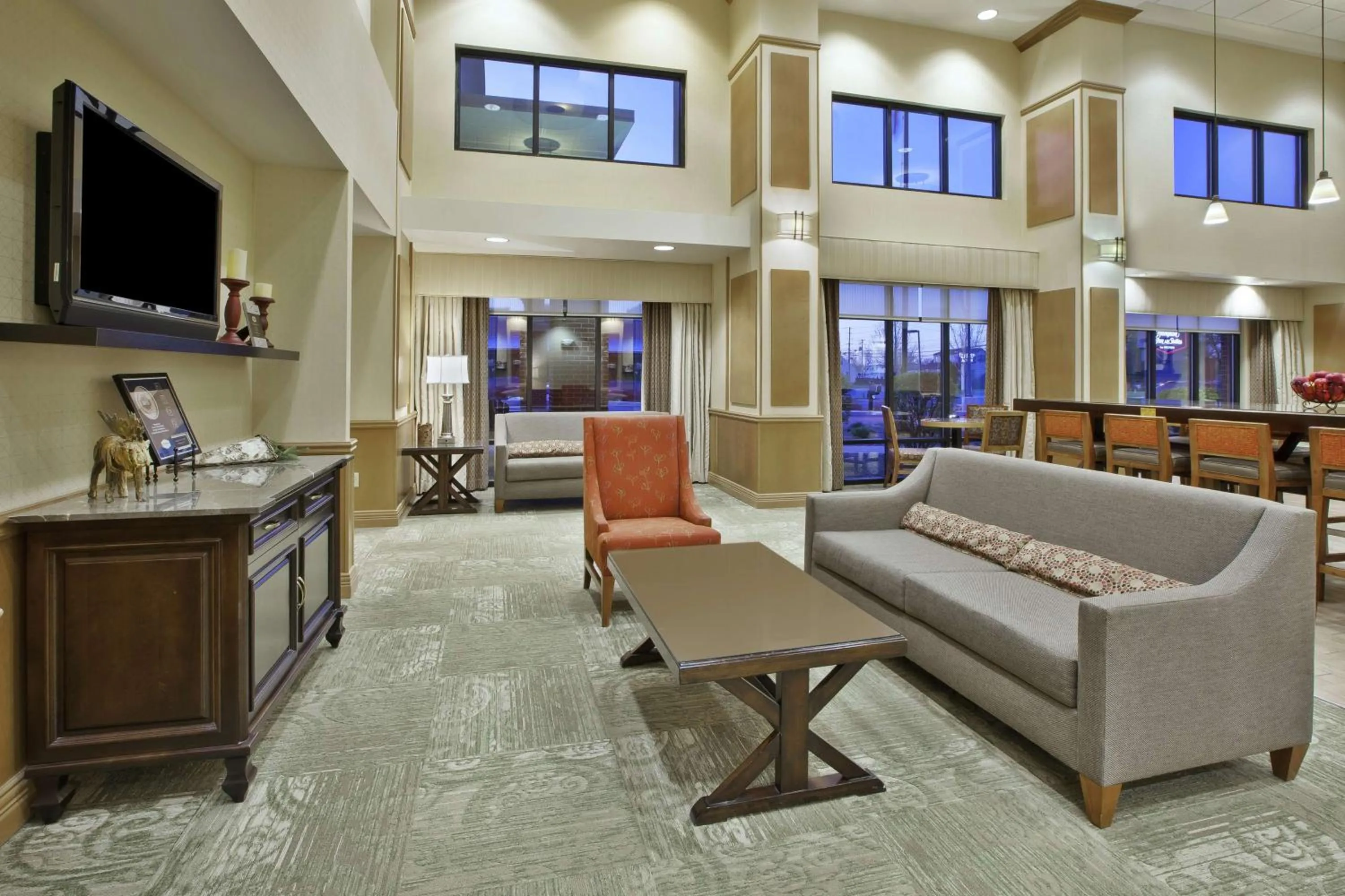 Lobby or reception in Hampton Inn & Suites Plattsburgh