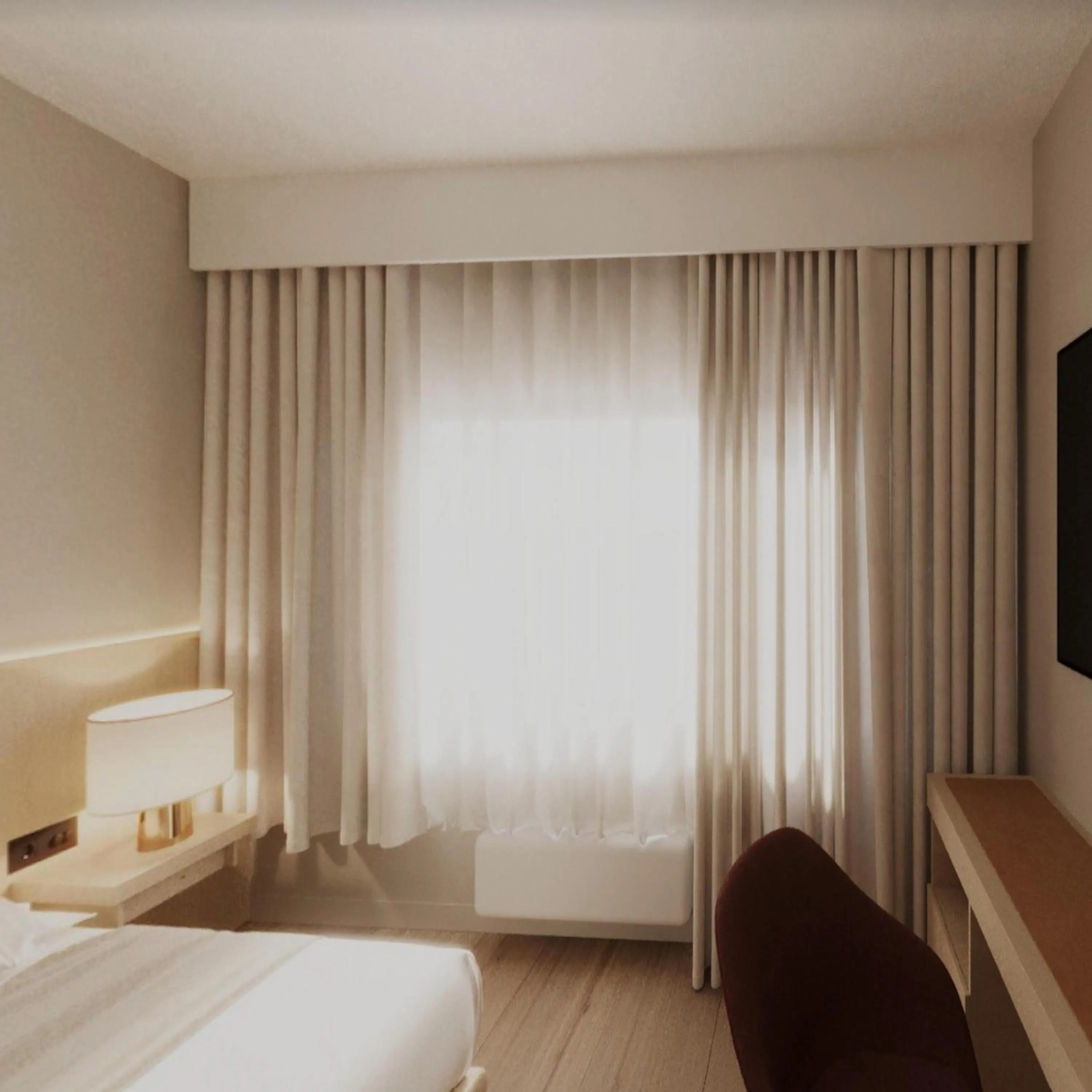 Bed in DoubleTree by Hilton Wilkes-Barre