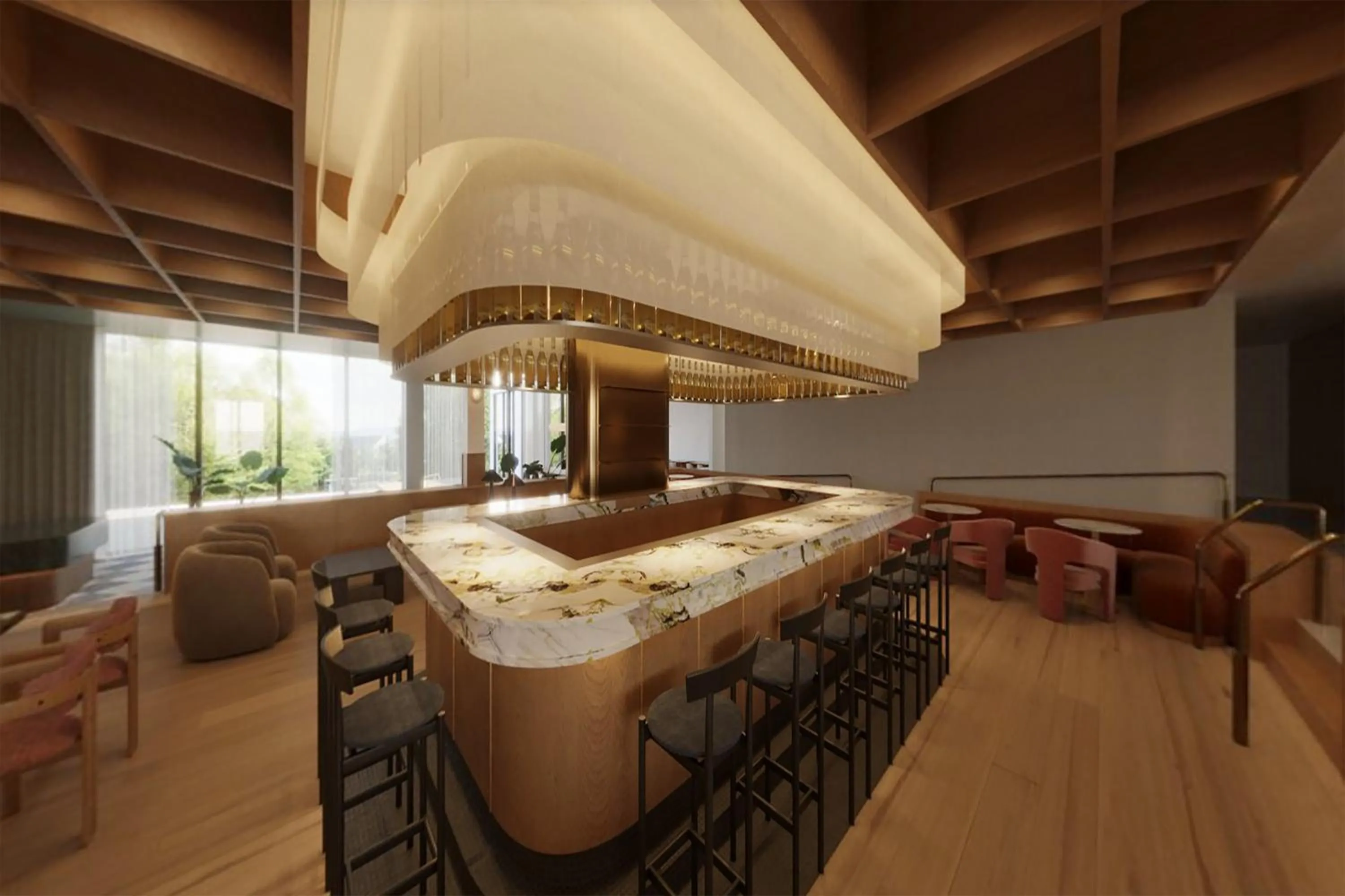 Lounge or bar in DoubleTree by Hilton Wilkes-Barre