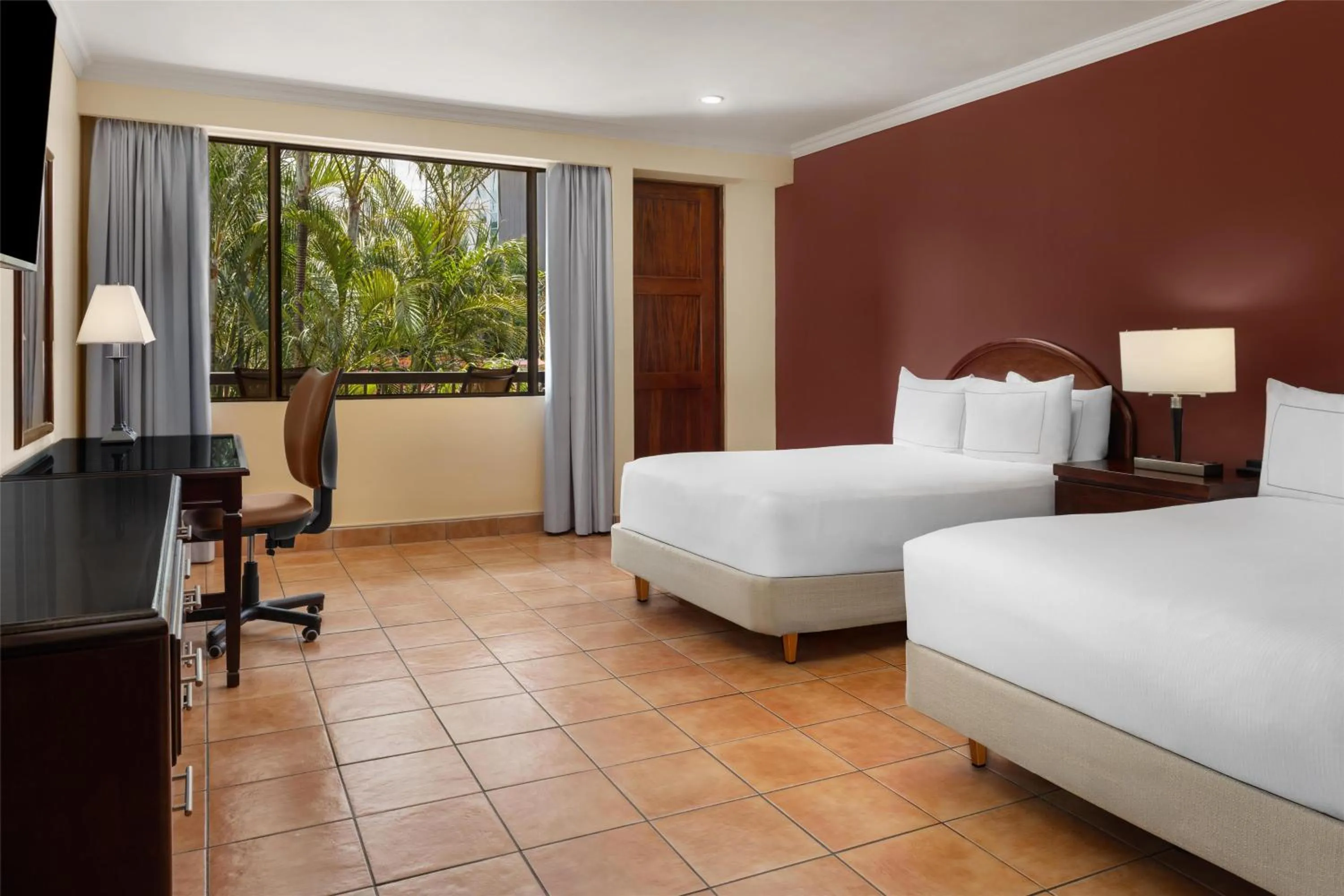 View (from property/room), Bed in Hilton Cariari DoubleTree San Jose - Costa Rica