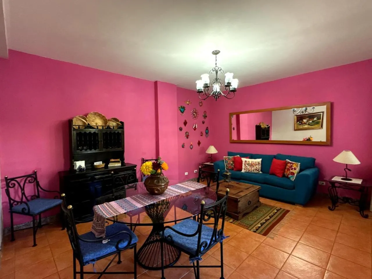 Living room in Casa Mia Suites