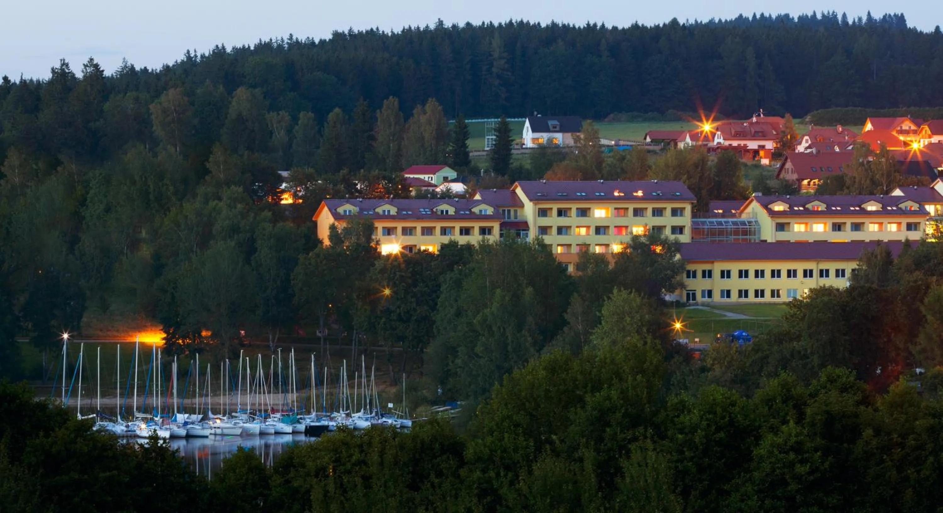 Lake view in LIPNO WELLNESS - FRYMBURK HOTEL private family room