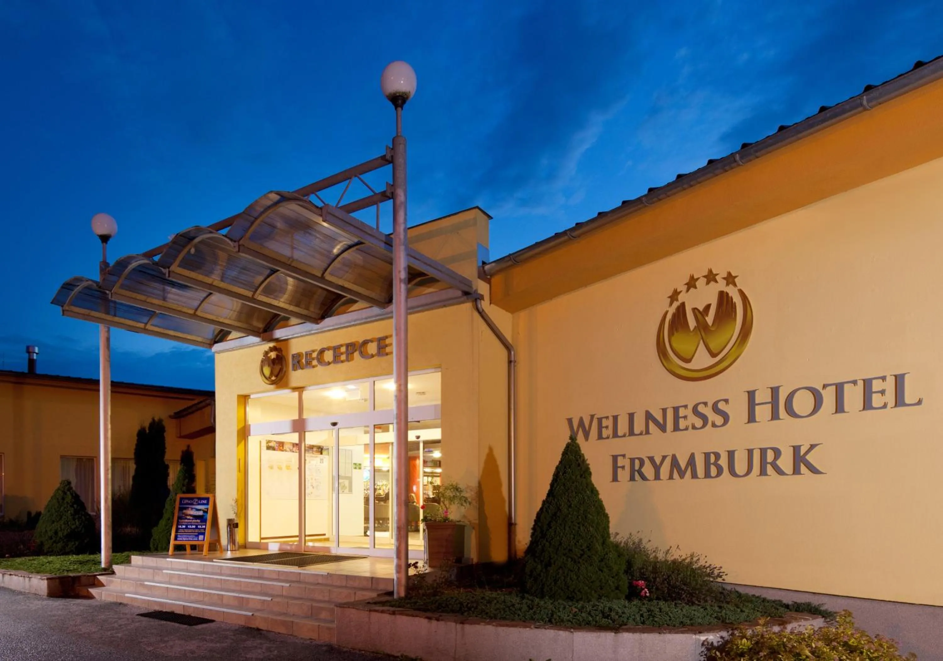 Facade/entrance in LIPNO WELLNESS - FRYMBURK HOTEL private family room