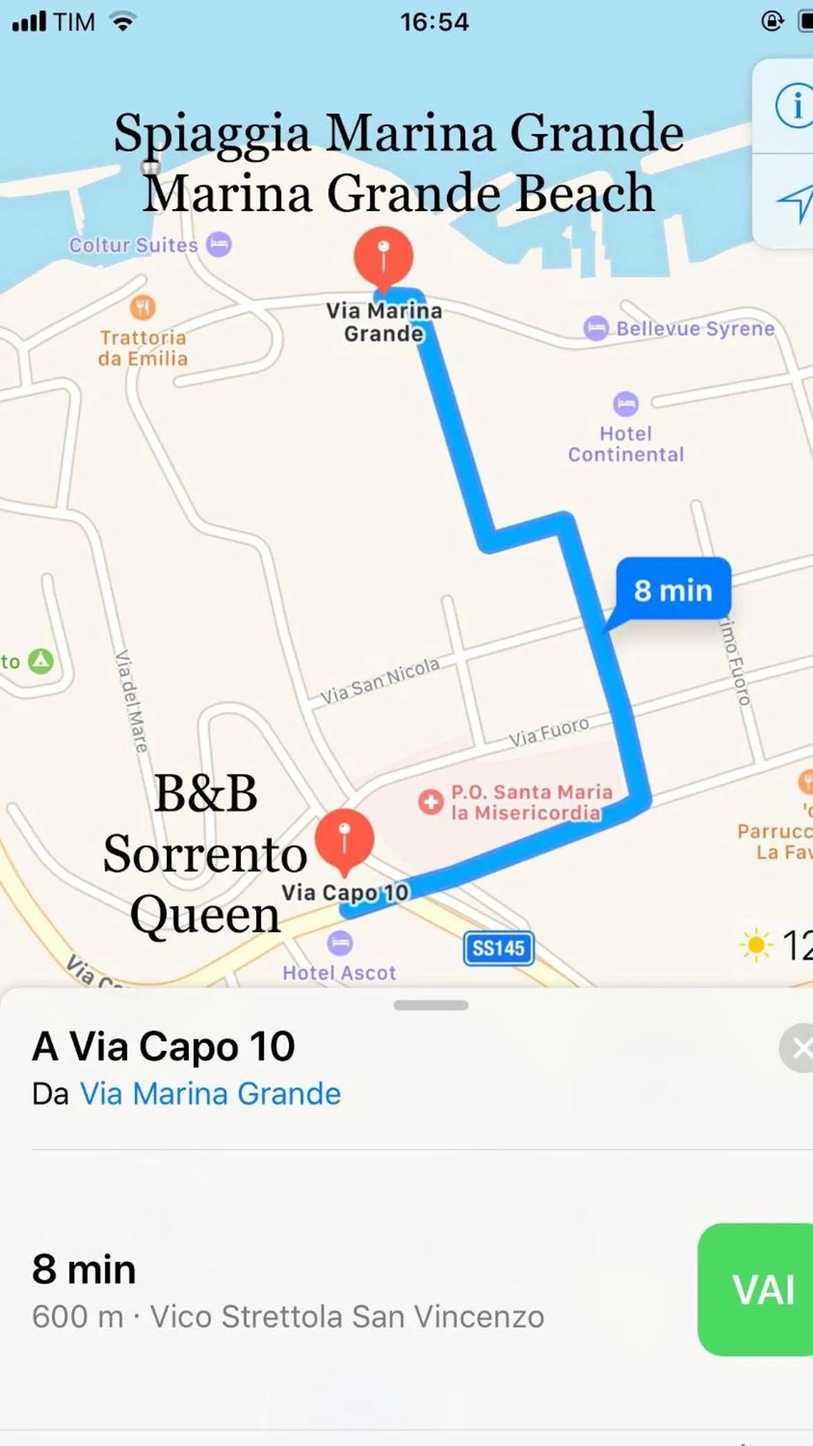 Activities in B&B Sorrento Queen