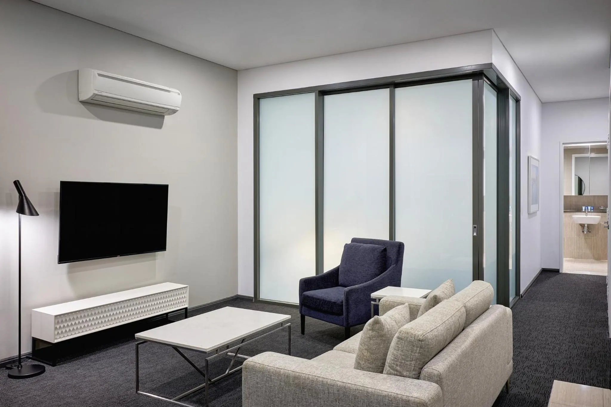 Living room in Meriton Suites Campbell Street, Sydney