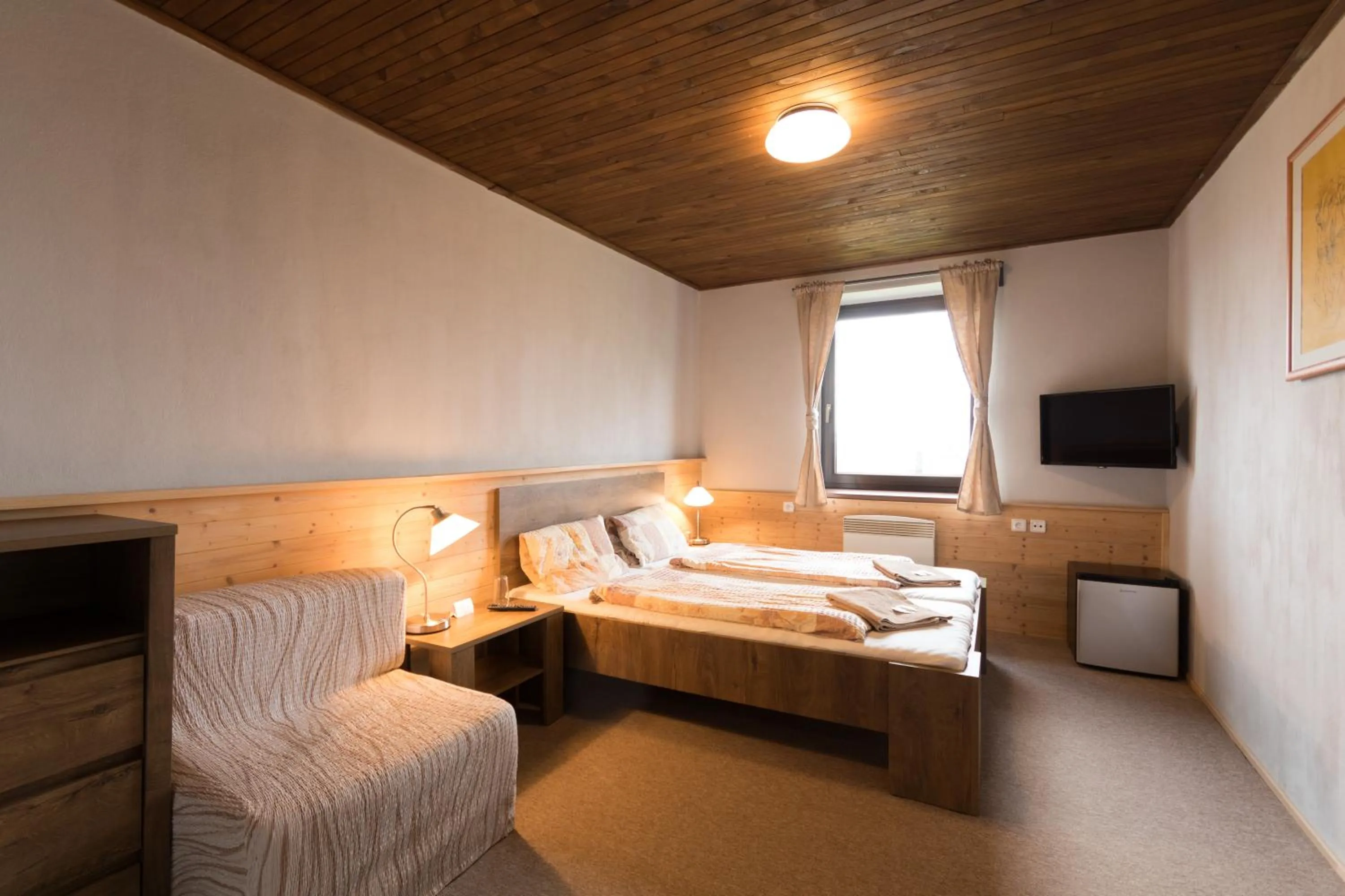 Bed in Hotel Vyhlídka