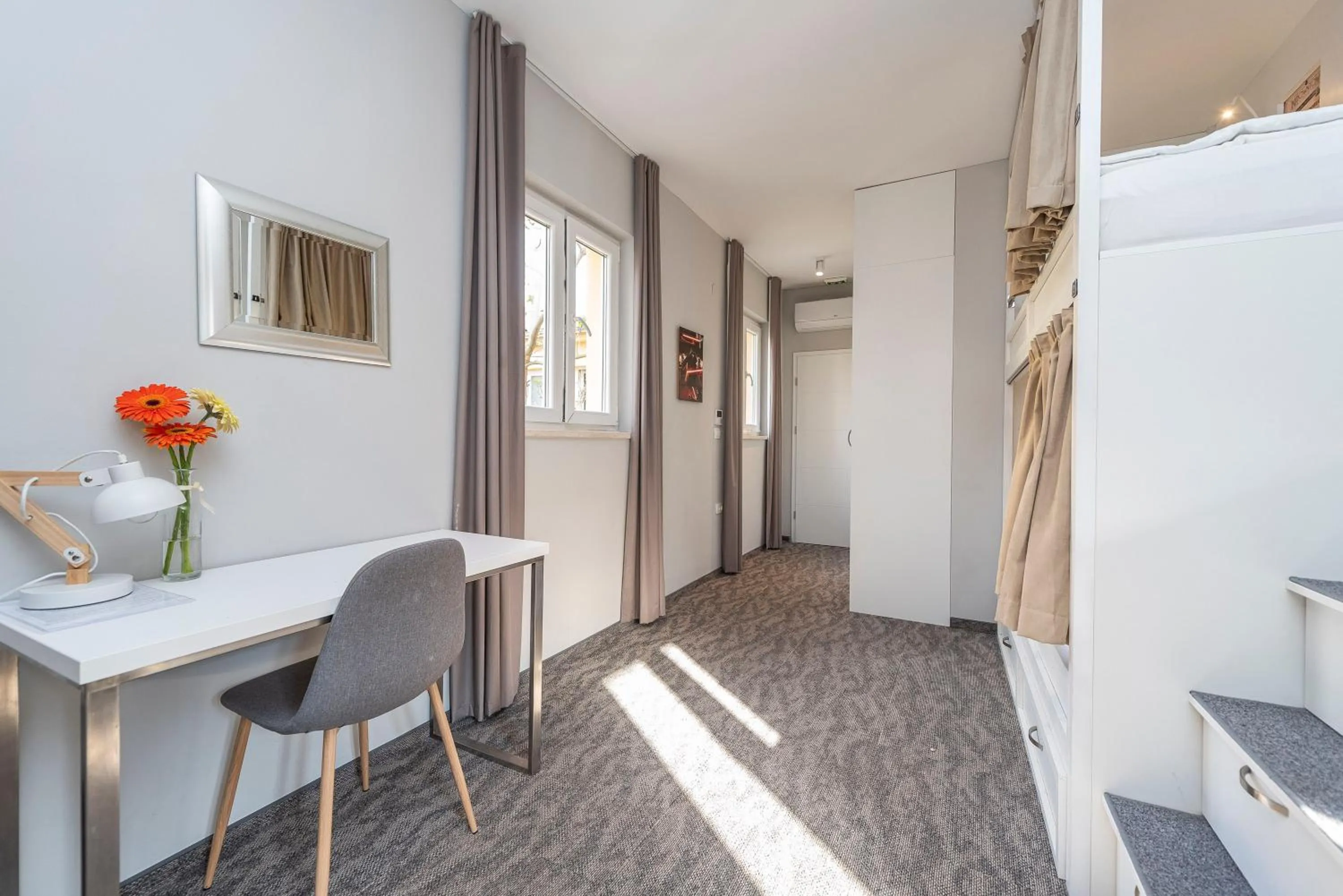 Seating area in Downtown Boutique Hostel