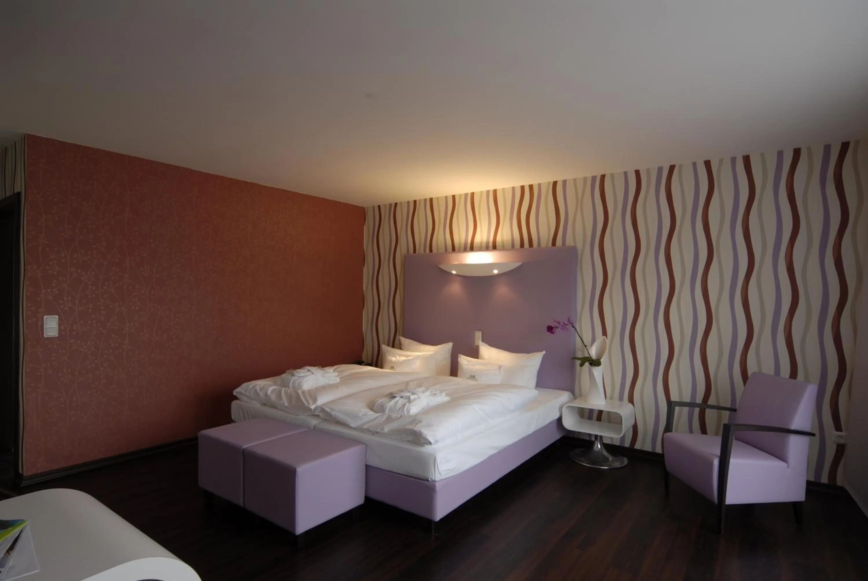 Bed in Retro Design Hotel