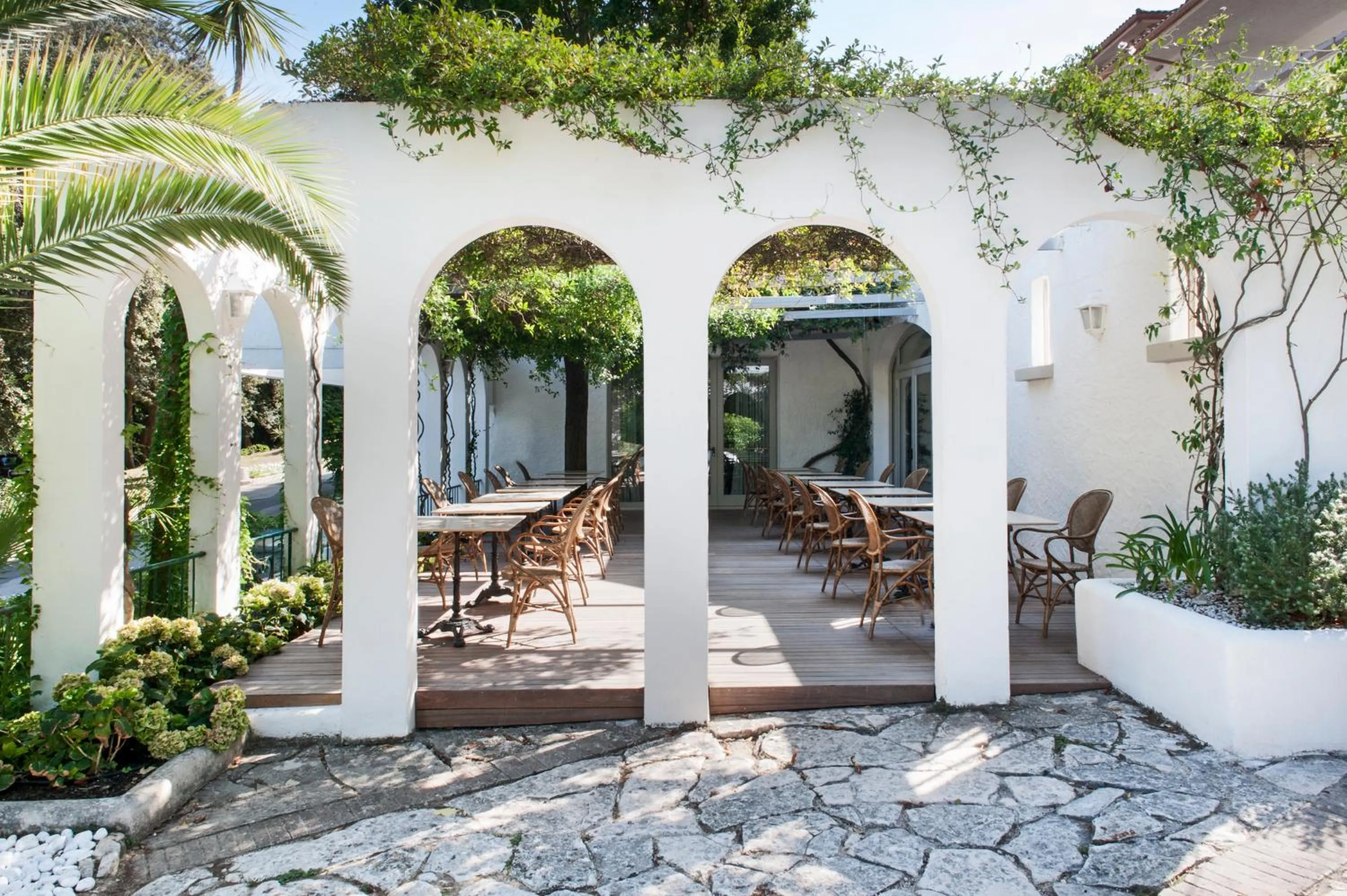 Patio in SeeBay Hotel