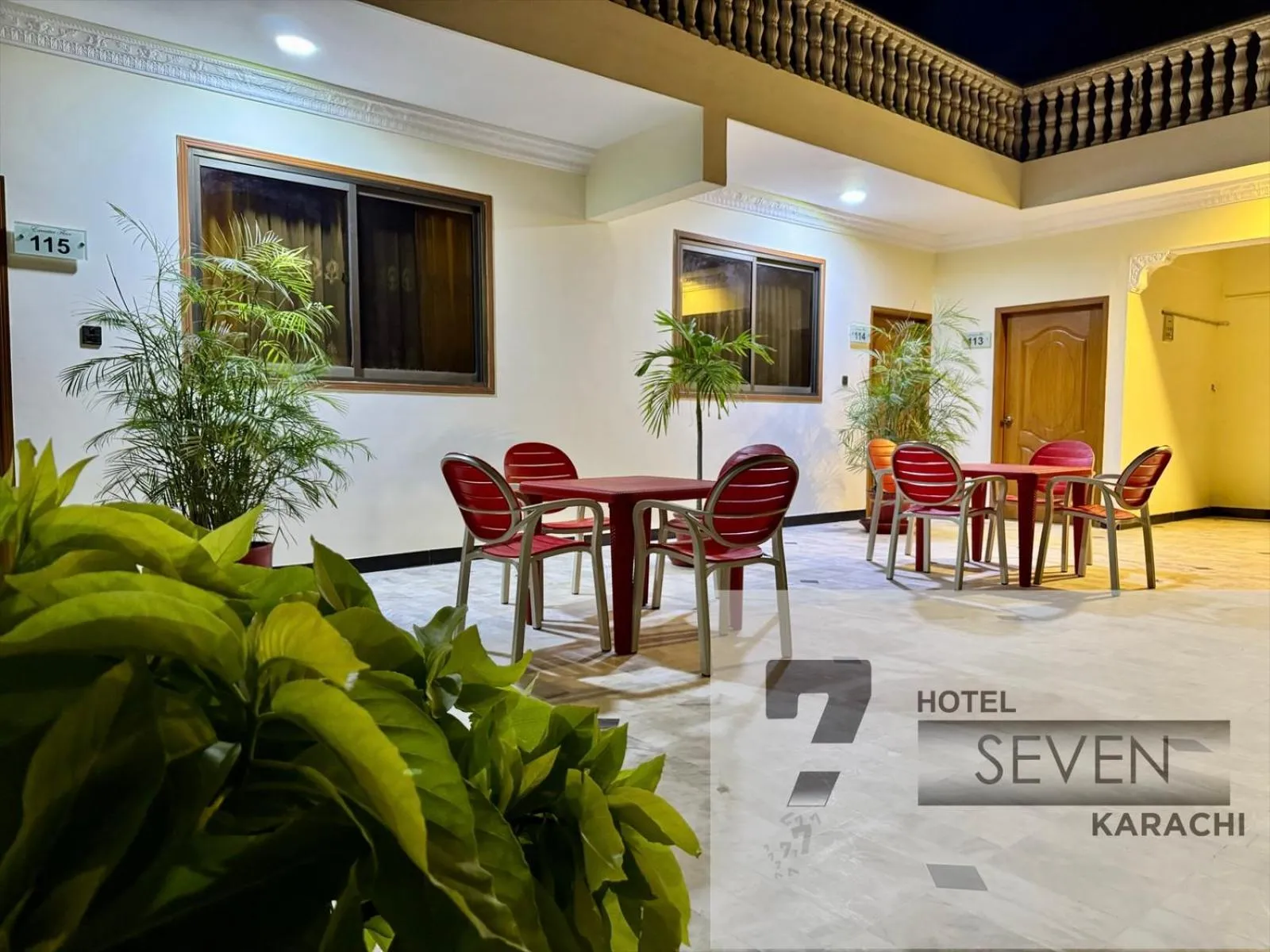 Patio in Hotel Seven 7