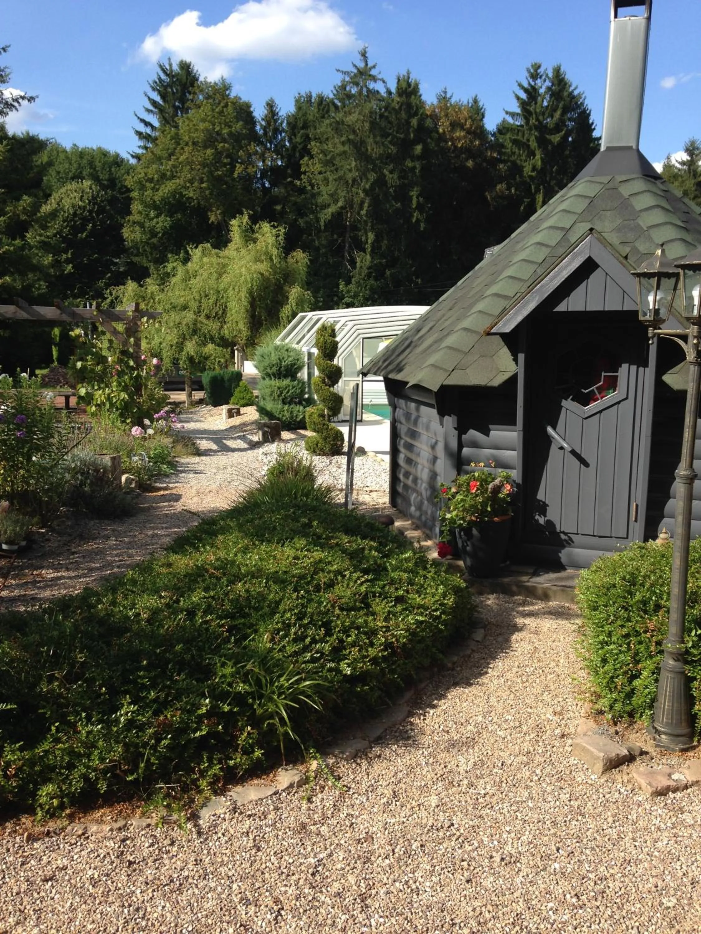 Sauna in Logis Hôtel DOMAINE du MOULIN