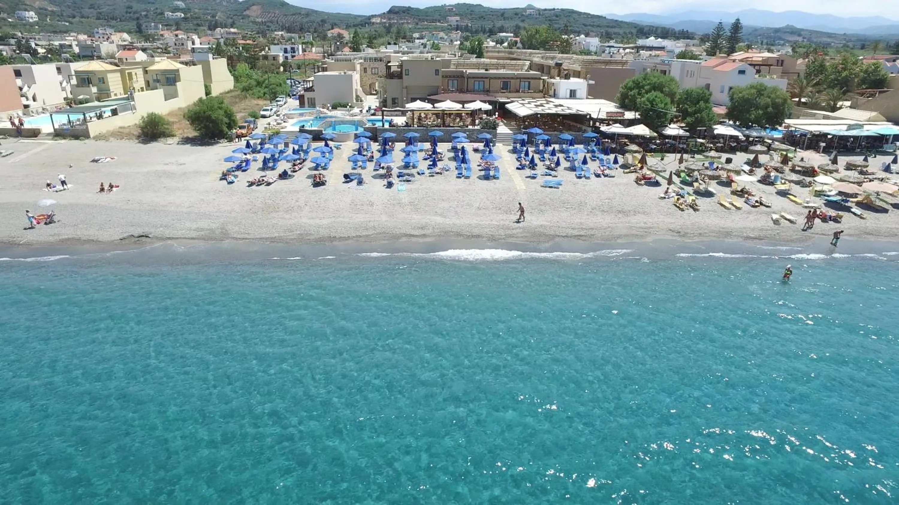 Bird's eye view in Indigo Mare