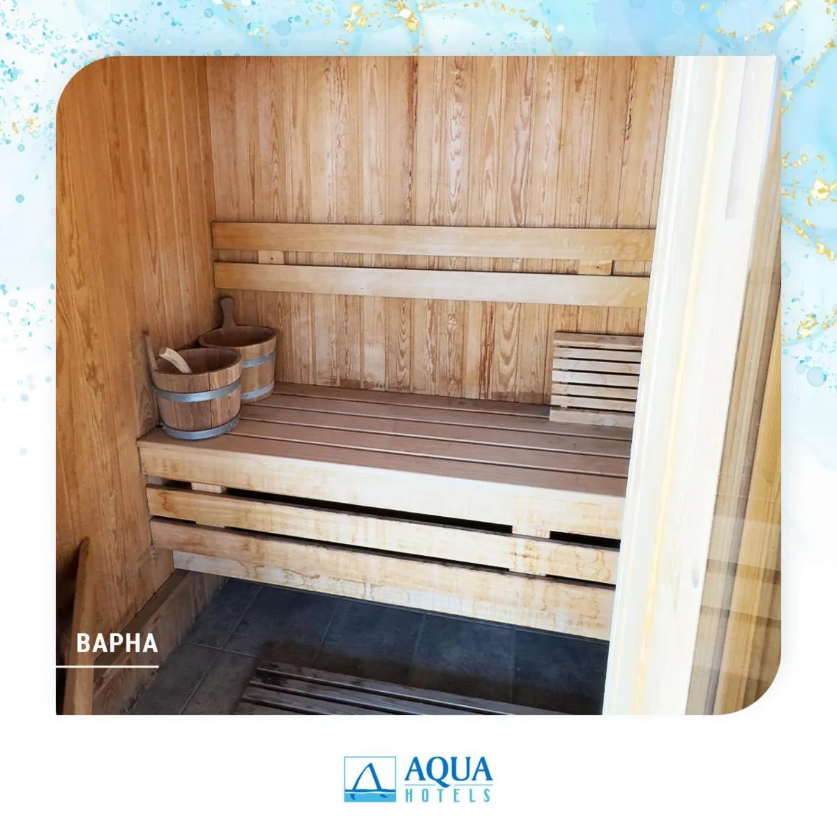 Sauna in Aqua Hotel